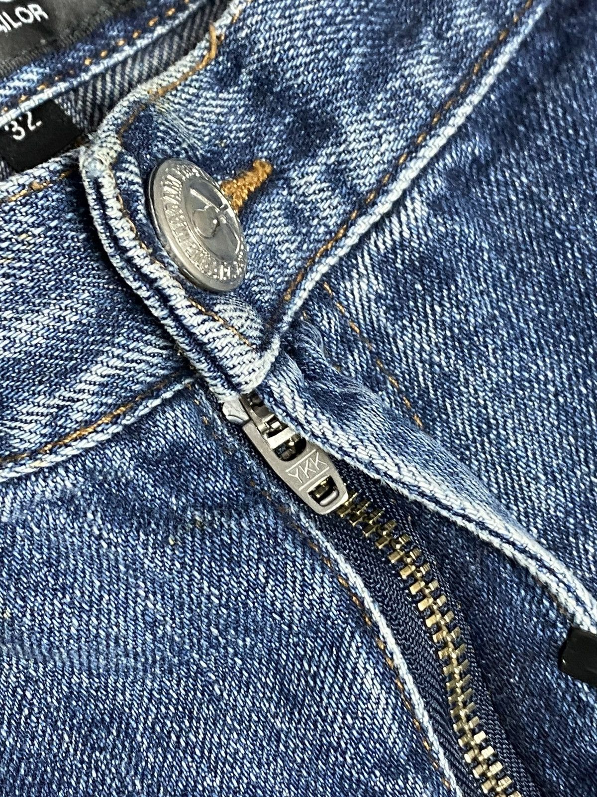A.P.C. A.P.C. Jean Sailor Denim Blue Jeans Size 32 Wide Leg Cropped Size 32" / US 10 / IT 46 - 10 Thumbnail