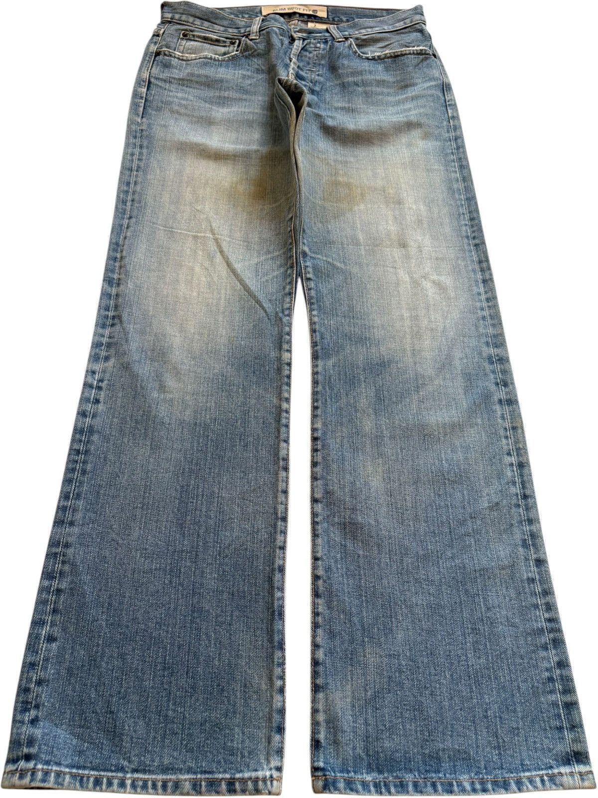 Gap Vintage Gap Faded Mud Wash Bootcut Jeans Size US 31 - 1 Thumbnail
