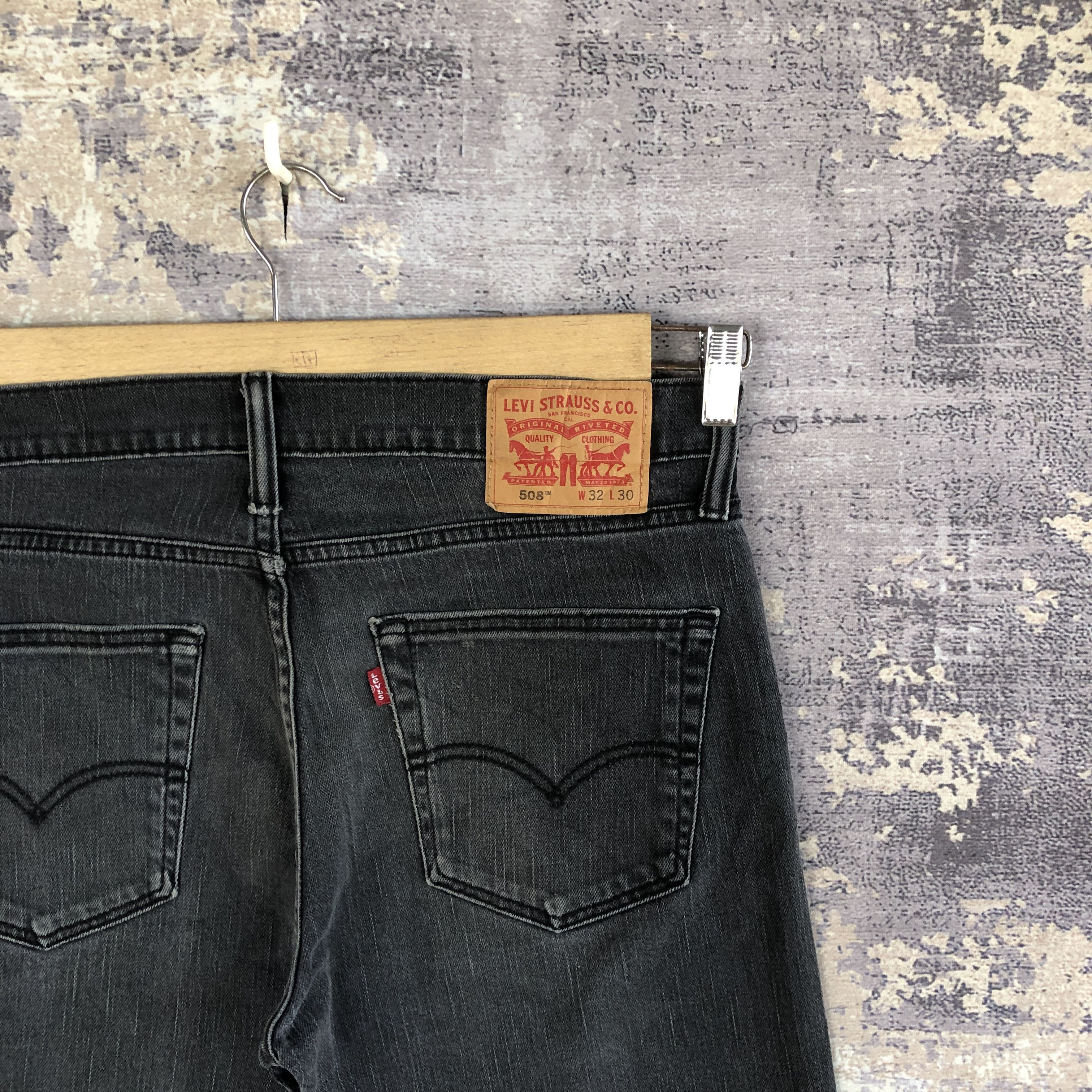 Levi's Vintage Y2K Dirty Levis Jeans Levi's Super Faded Black Denim Size US 32 / EU 48 - 5 Thumbnail