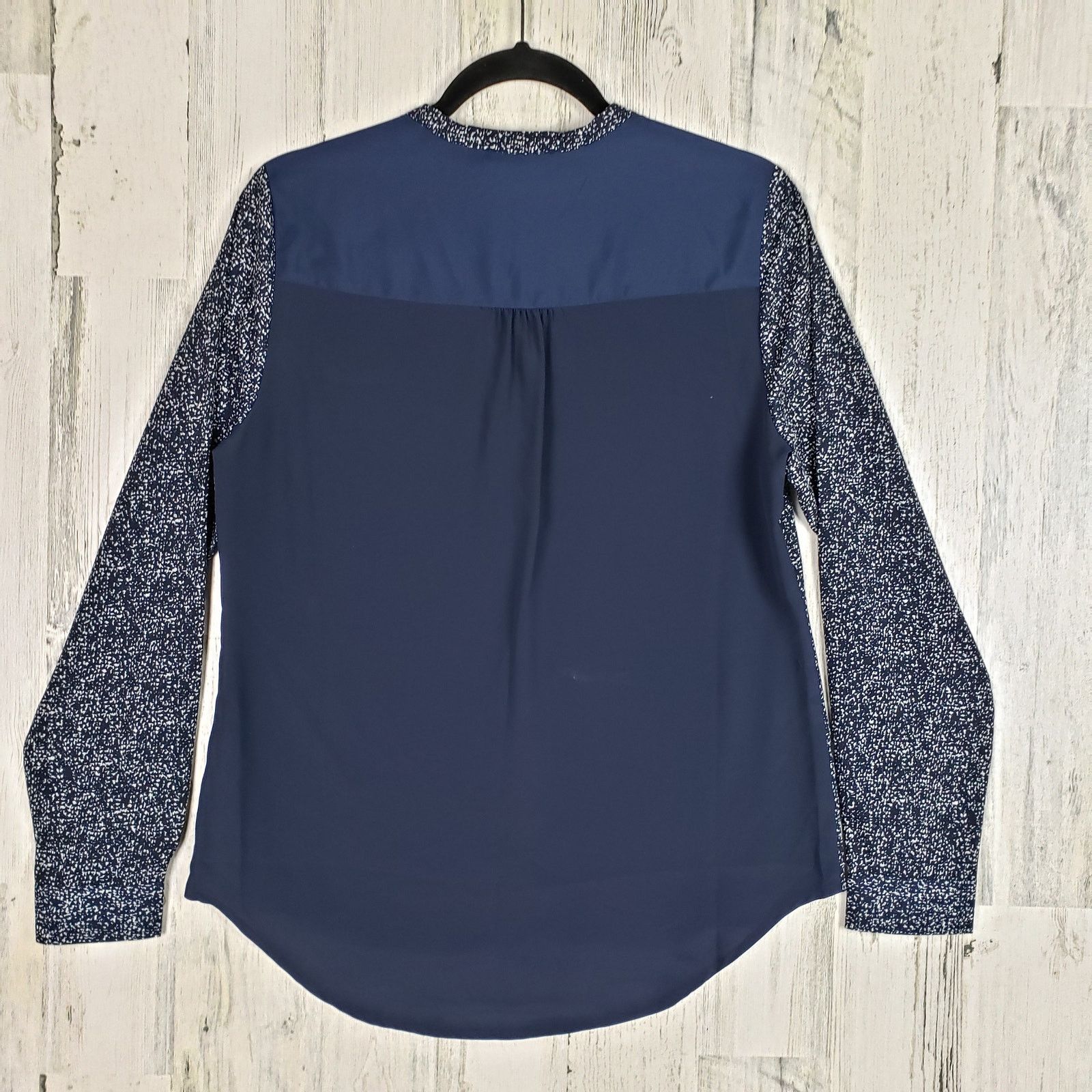 Other NWT Violet & Claire Navy Blue Speckled Silky Blouse Medium Size M / US 6-8 / IT 42-44 - 11 Thumbnail