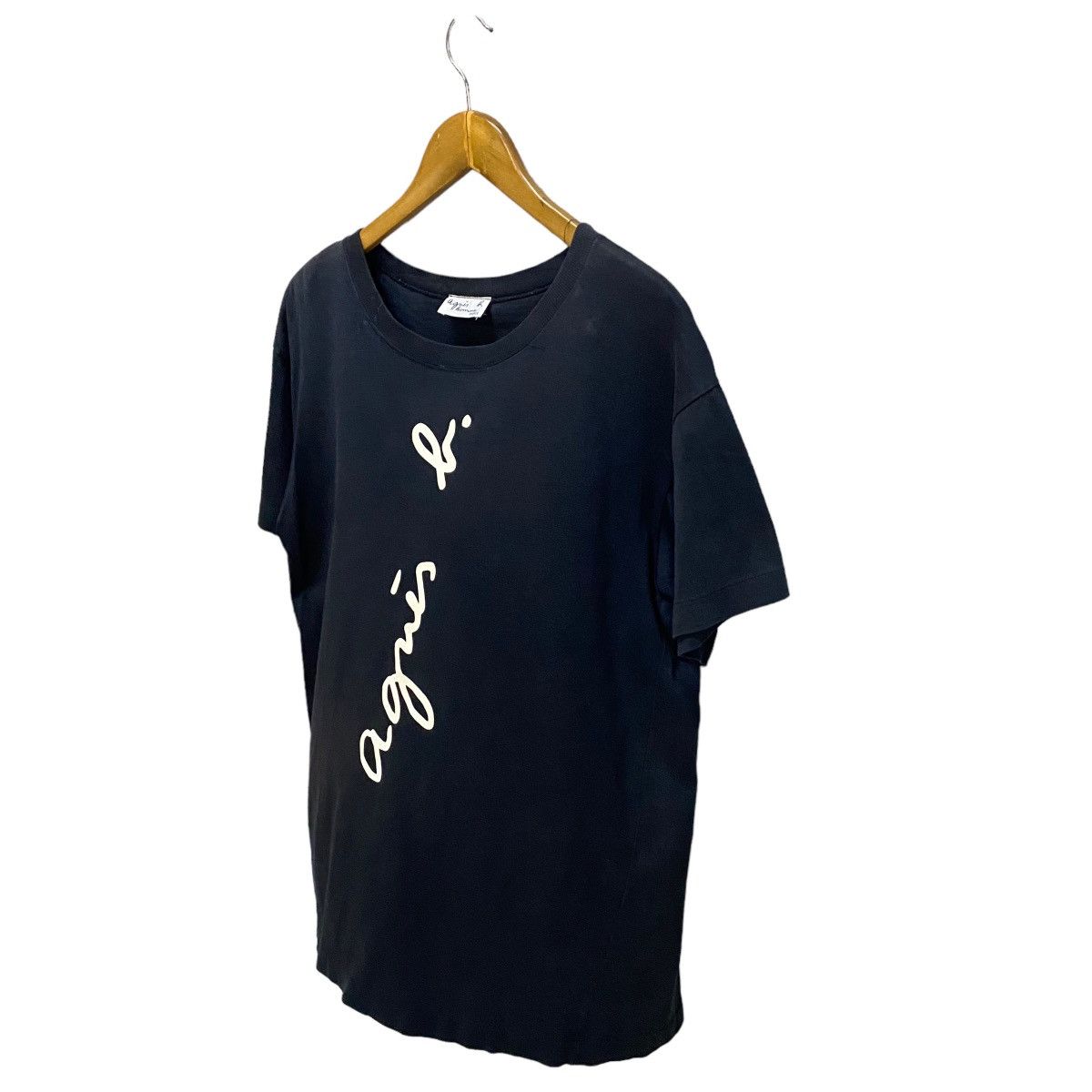Vintage × agnes b. Vintage 80s Agnes B speellout black tee Size US M / EU 48-50 / 2 - 3 Thumbnail