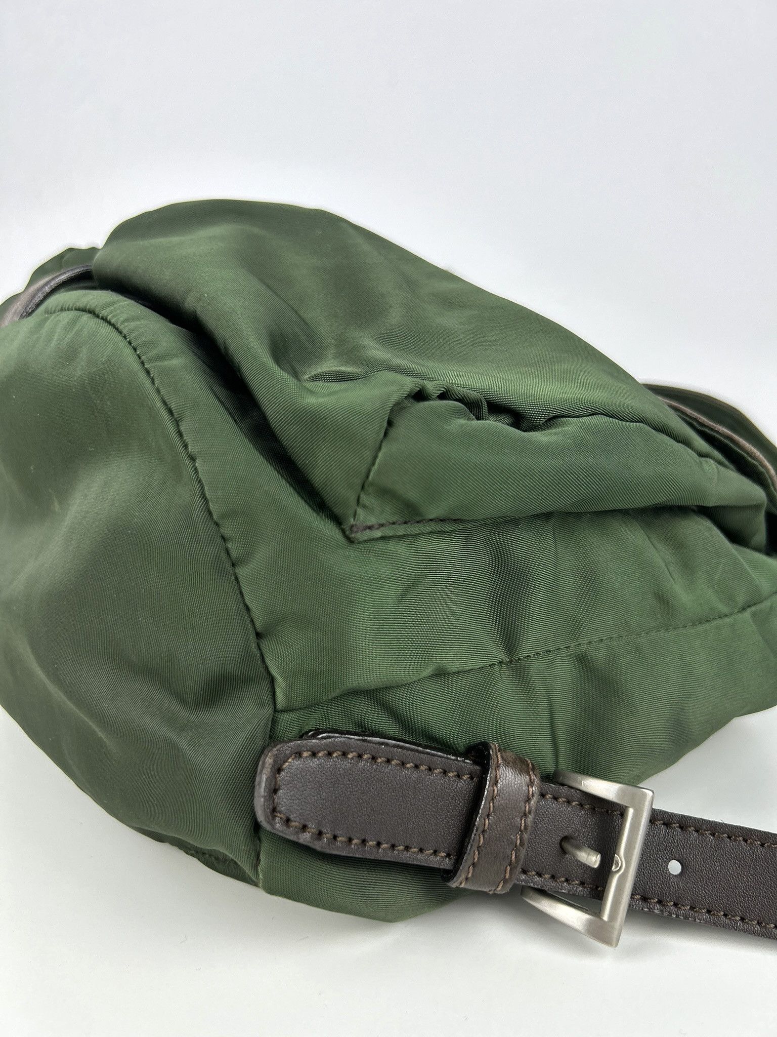 Prada Vintage Prada nylon and leather triangle logo cargo backpack Size ONE SIZE - 17 Thumbnail