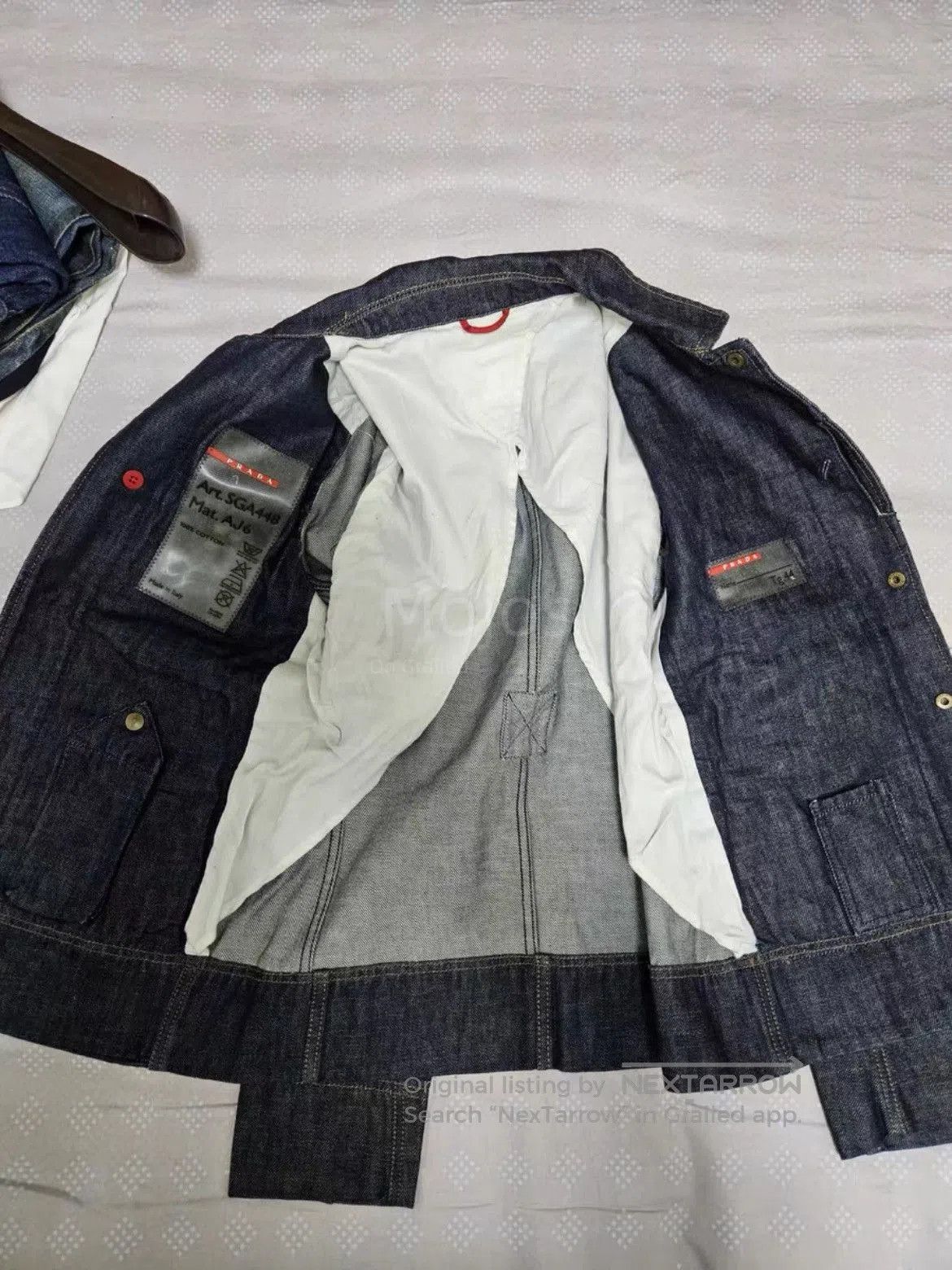 Prada Sz 44 Prada Sports Red Label Raw Denim Jacket. Size US S / EU 44-46 / 1 - 3 Thumbnail