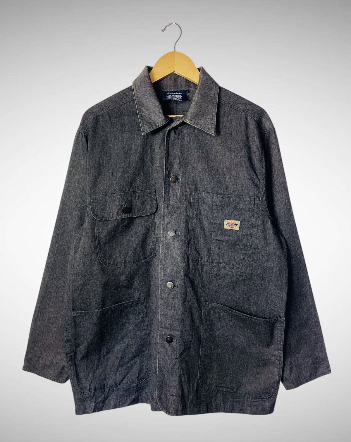 Dickies Vintage Dickies Worker Jacket (Dark Grey) Size US L / EU 52-54 / 3 - 1 Thumbnail