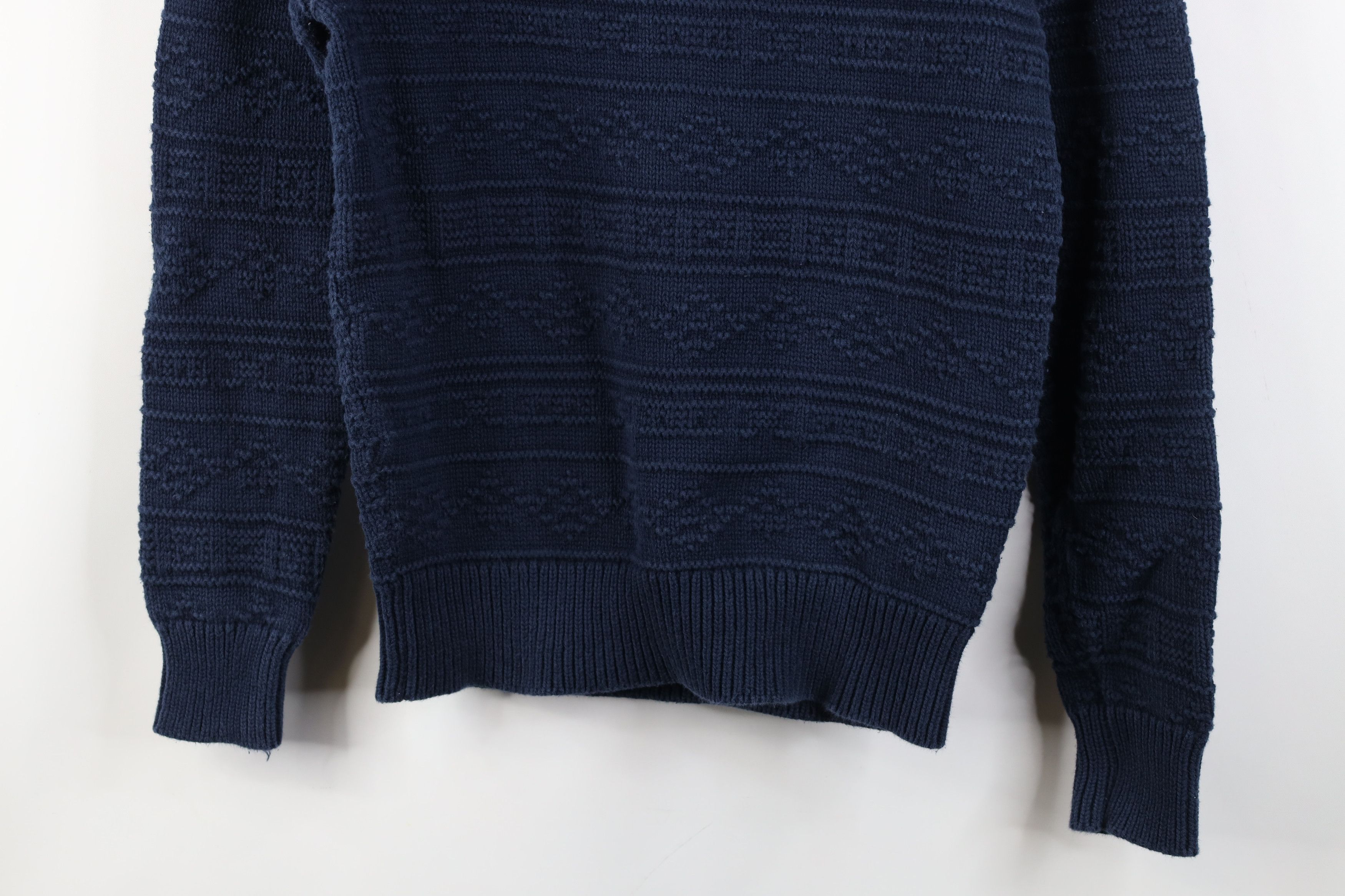 J.Crew Vintage Y2K J Crew Guernsey Knit Fair Isle Sweater Blue Size US S / EU 44-46 / 1 - 3 Thumbnail