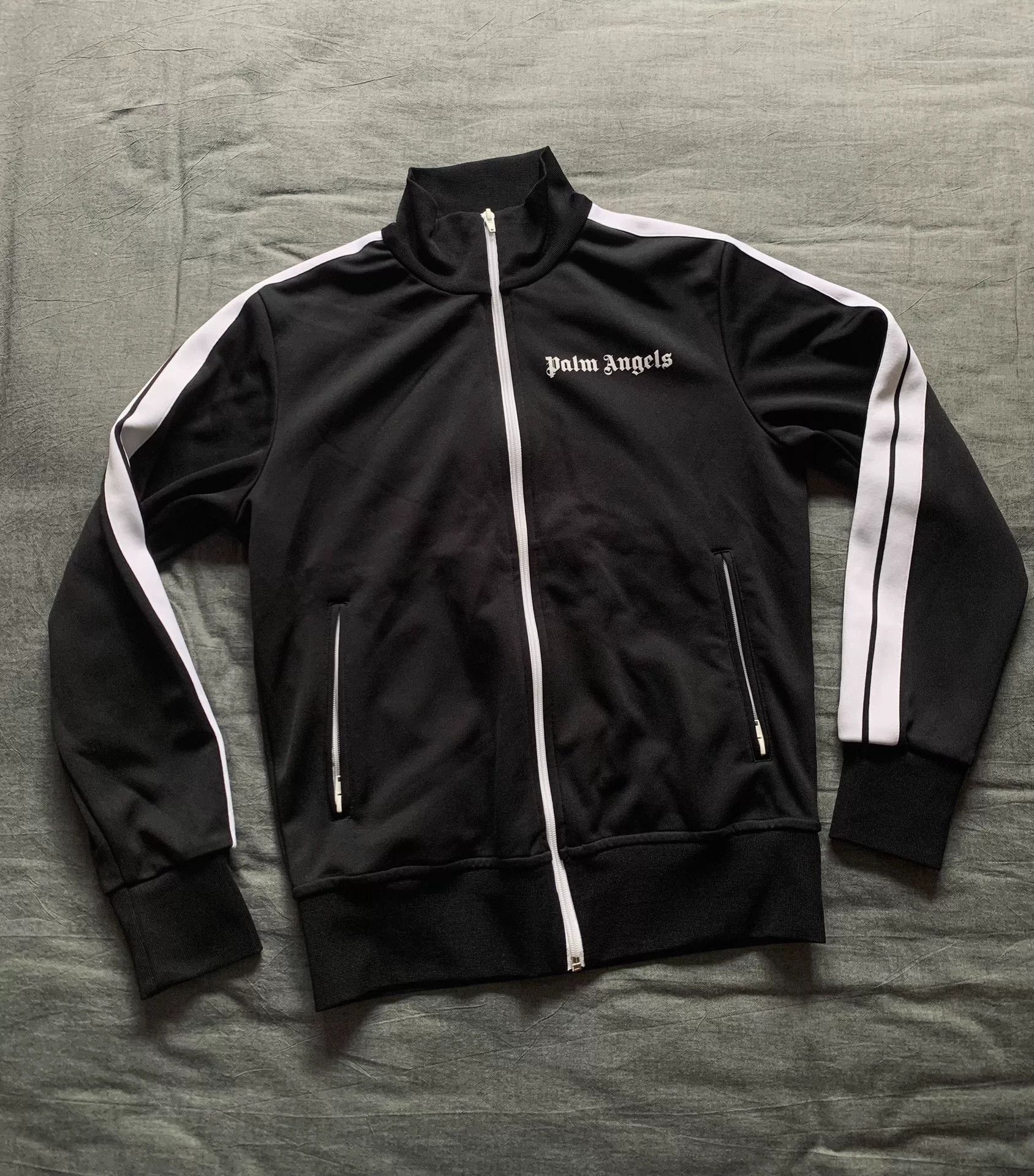 Palm Angels Palm Angels Classic Black White Striped Jacket Size US S / EU 44-46 / 1 - 1 Thumbnail