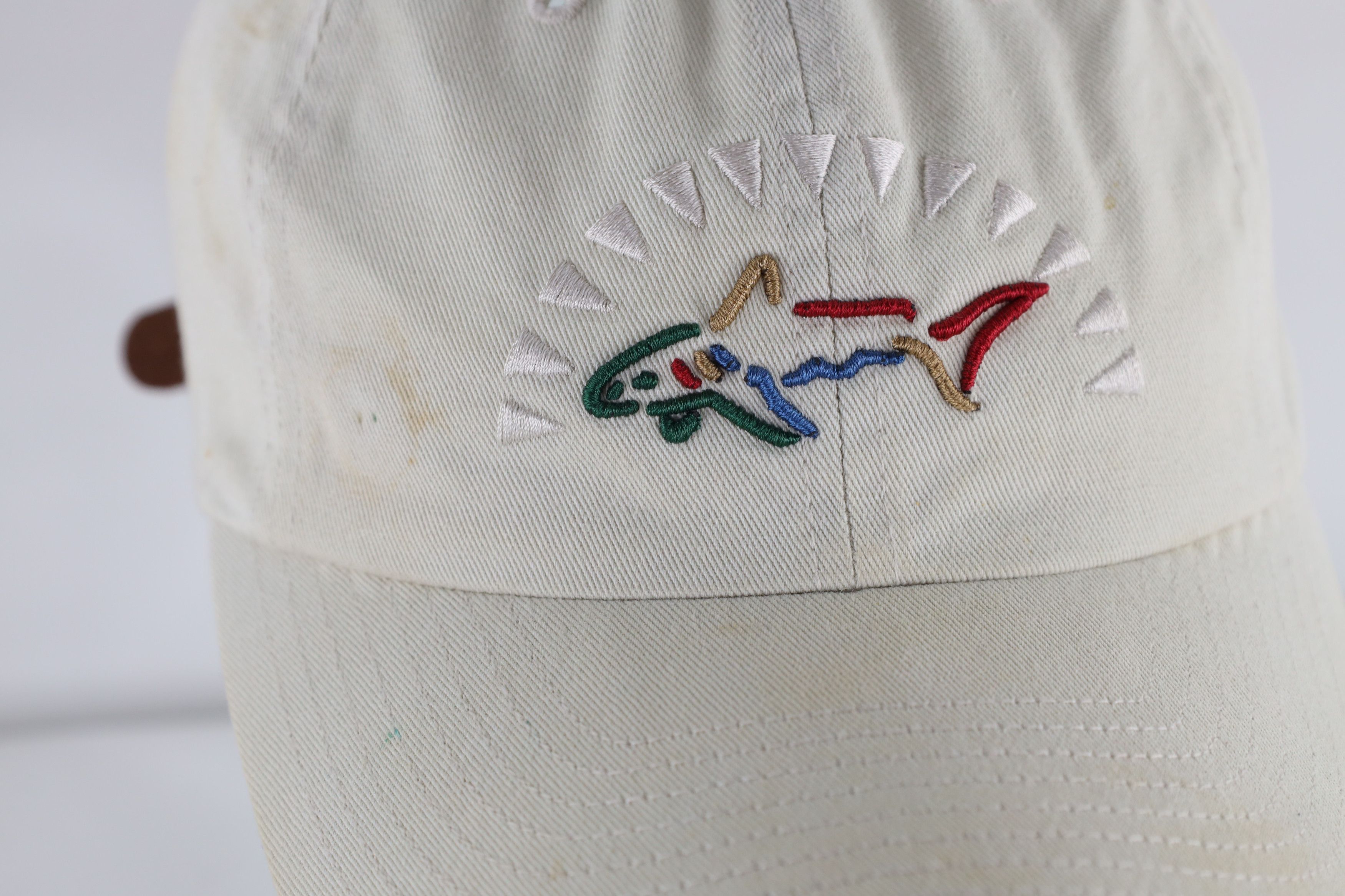 Greg Norman × Vintage Vintage 90s Greg Norman Distressed Shark Golf Hat Size ONE SIZE - 2 Thumbnail