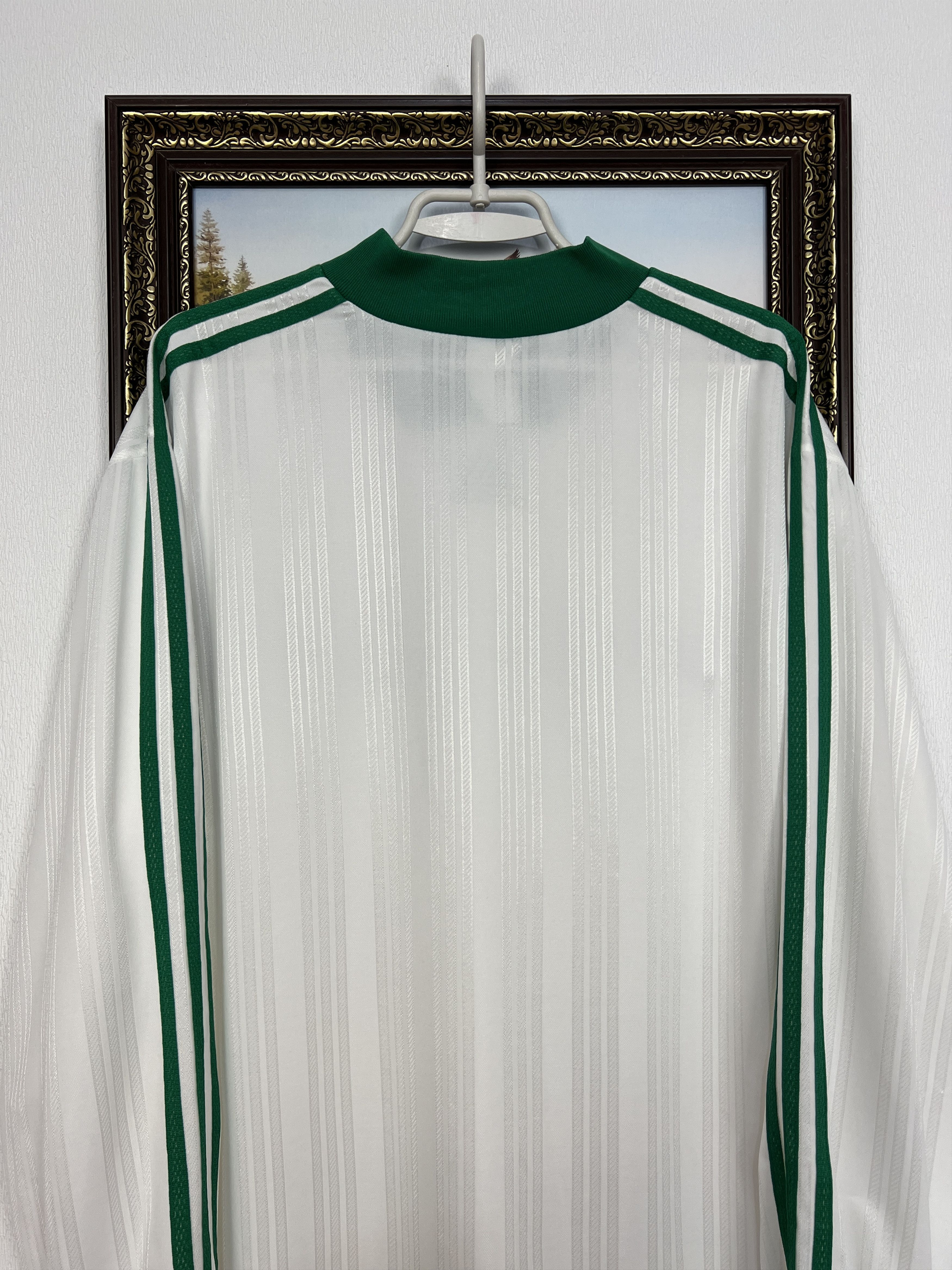 Adidas Vintage Football Template Shirt Soccer Green Long Sleeve Size US XL / EU 56 / 4 - 10 Thumbnail
