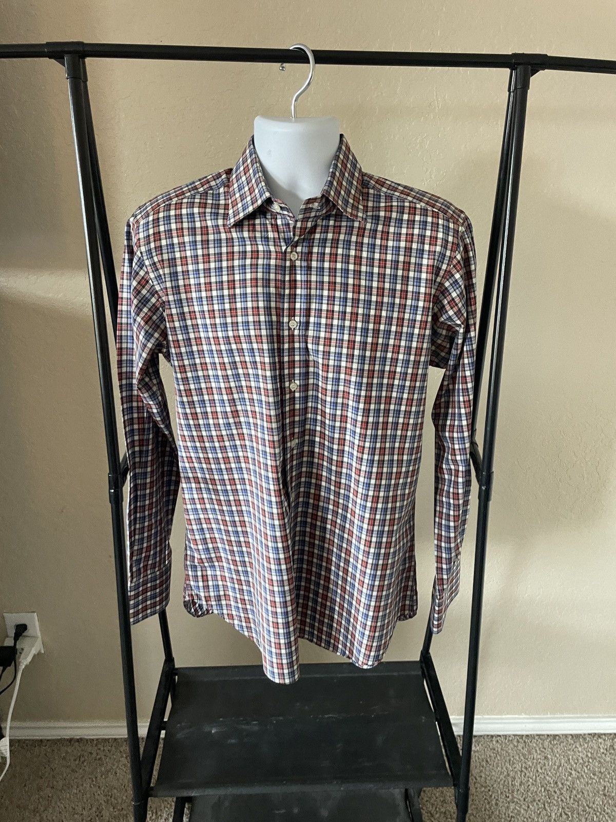 Etro Plaid spread collar shirt Size US M / EU 48-50 / 2 - 1 Thumbnail