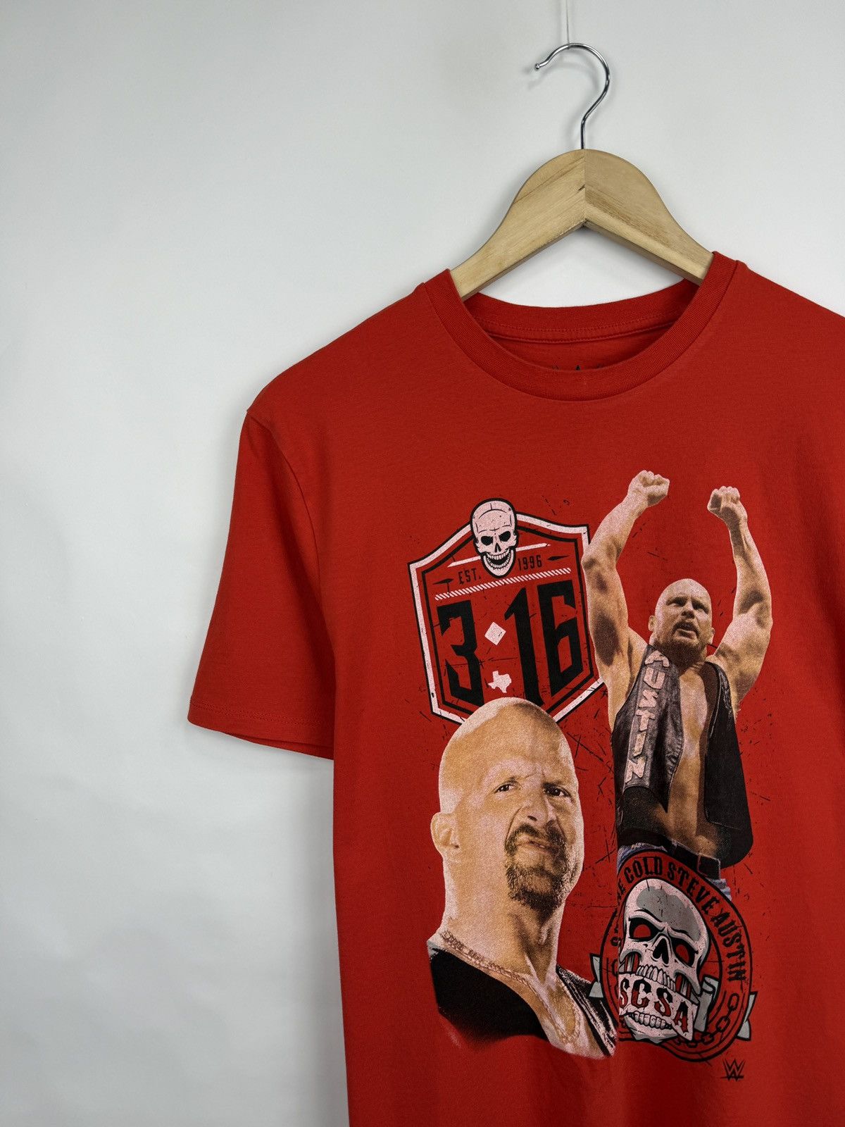 WWE 🇺🇸💀 Stone Cold Steve Austin 3:16 WWE Wrestling T-Shirt Rare Size US M / EU 48-50 / 2 - 3 Thumbnail