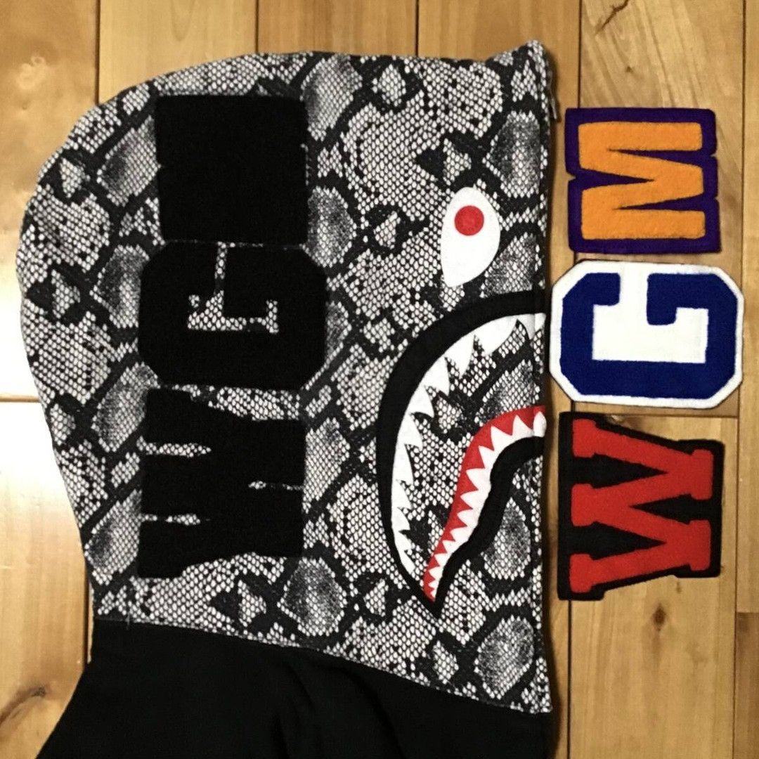 Bape × Nigo 2013 BAPE Snake shark full zip hoodie a bathing ape NIGO Size US M / EU 48-50 / 2 - 4 Thumbnail