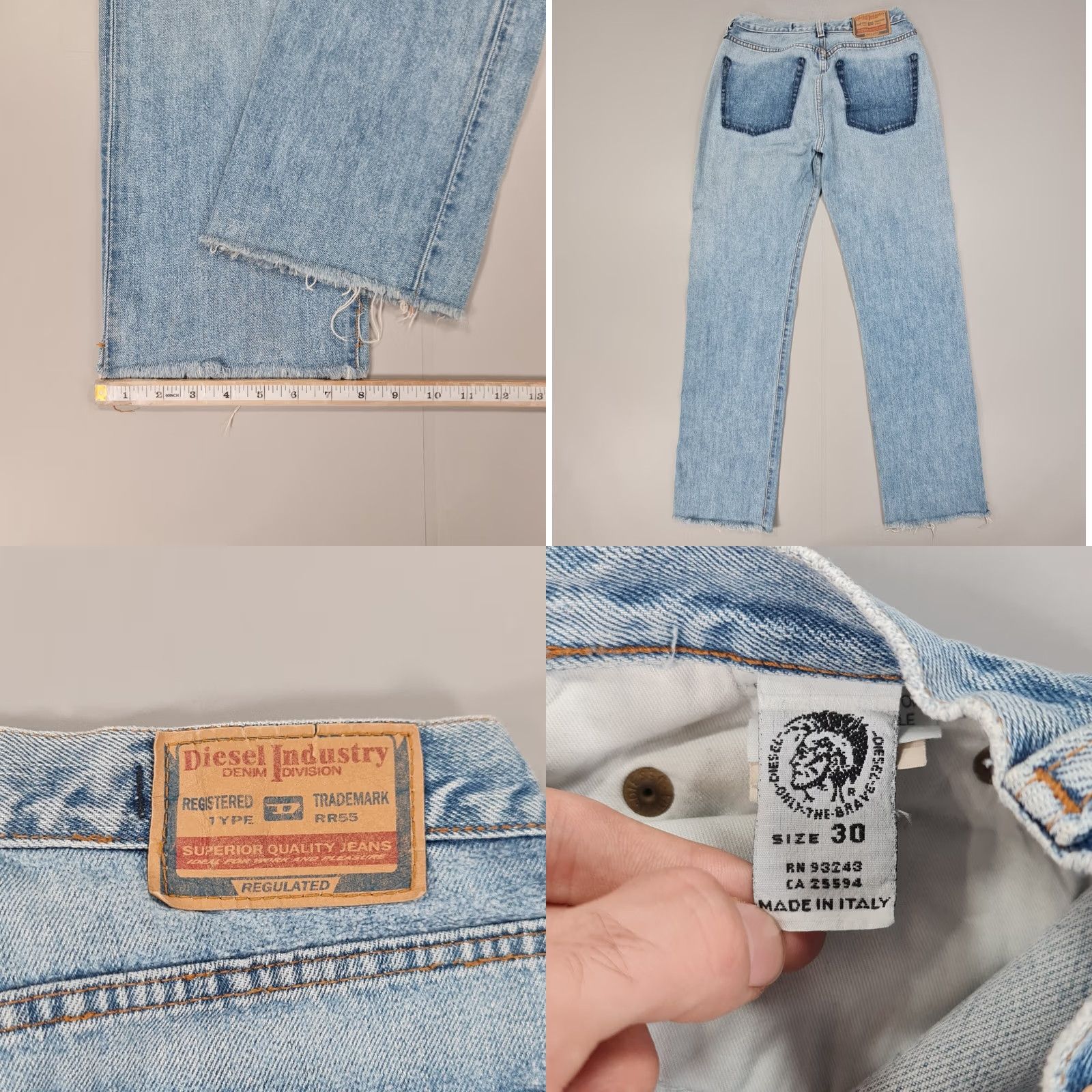Diesel Diesel Jeans Blue W30 L32 Slim Fit Straight Leg Denim 100% Cotton Italy Womens Jeans Featured 5-Pocket Design Mens? No Size 30" / US 8 / IT 44 - 8 Thumbnail