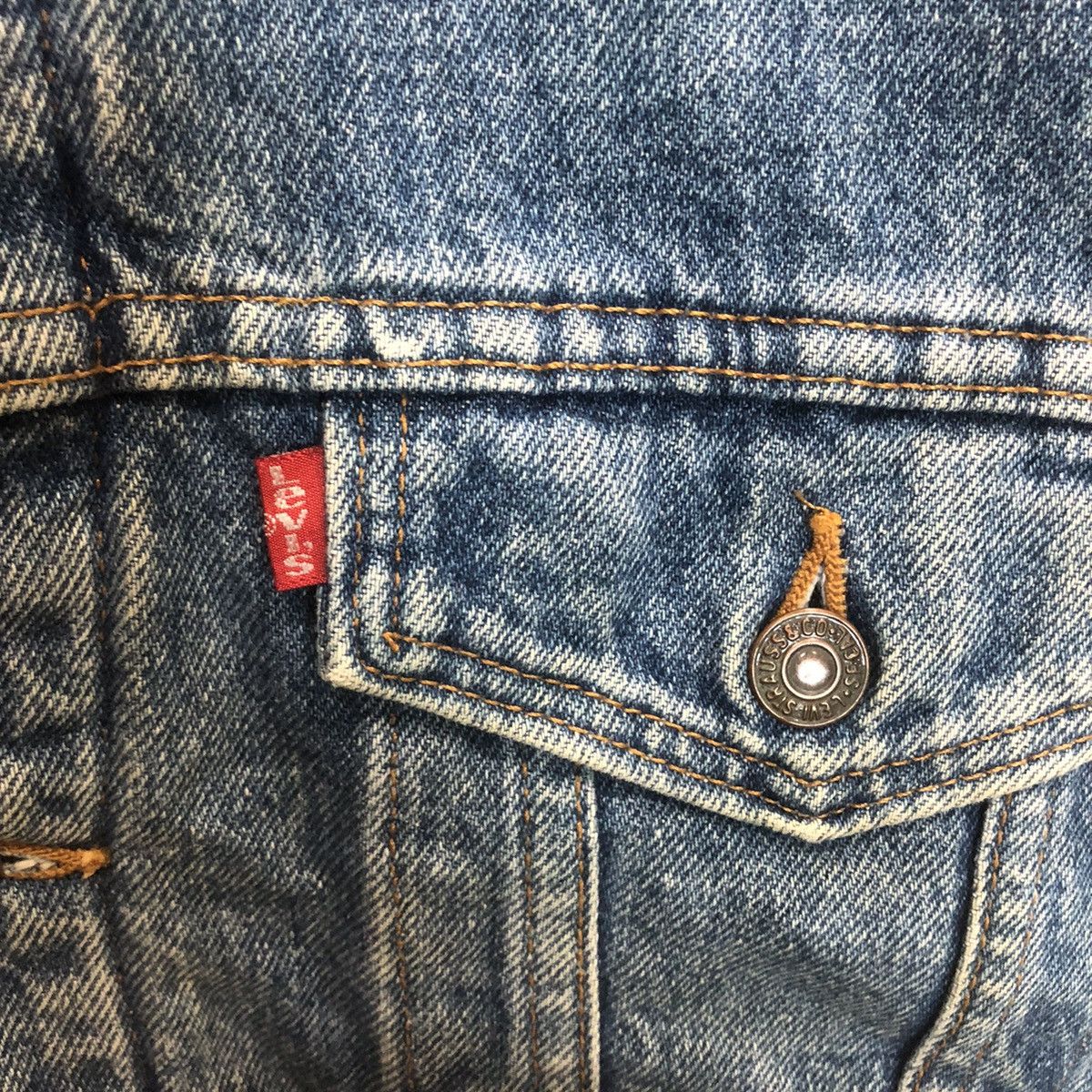 Levi's × Vintage 90’s Levi’s 70506-0316 Denim Trucker Blanked Lined Jacket Size US M / EU 48-50 / 2 - 5 Thumbnail