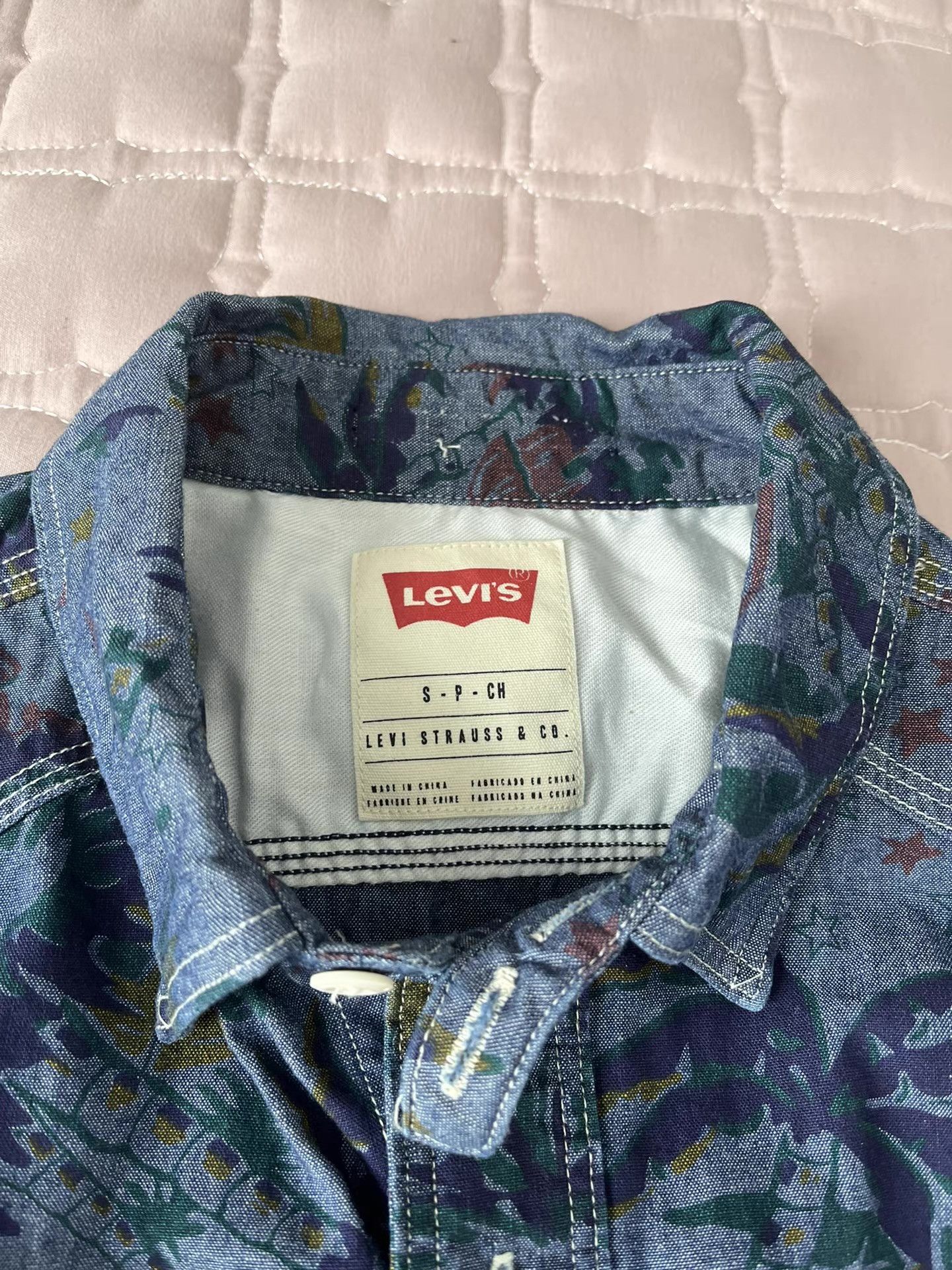 Levi's Levi's Shirt with Coconut Tree Pattern Size Size US S / EU 44-46 / 1 - 2 Thumbnail