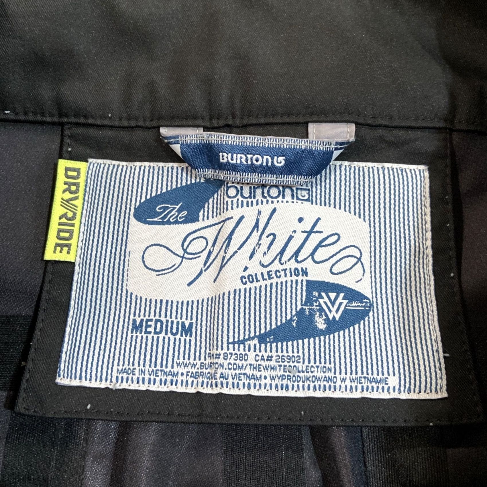 Burton Burton The White Collection Snow Pants Womens M Black DryRide Ski Snowboard G3 Size 32" / US 10 / IT 46 - 3 Thumbnail