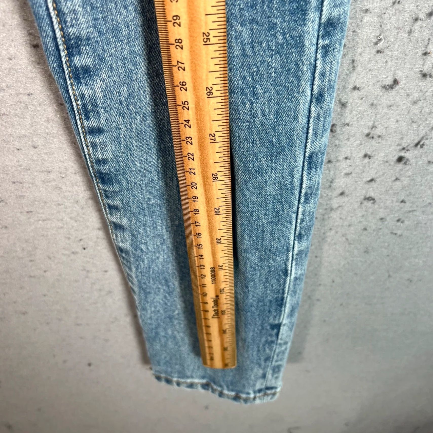 Vintage Weworewhat High-Waisted Skinny Denim Jeans Size 25 Women Adults 25 Blue Denim 5-Pocket Design Jeans Size 42" / US 20 - 6 Thumbnail