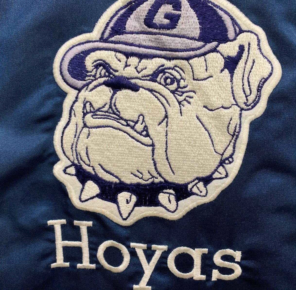 Vintage VINTAGE GEORGETOW HOYAS UNIVERSITY VARSITY JACKET BASKETBALL Size US L / EU 52-54 / 3 - 14 Thumbnail
