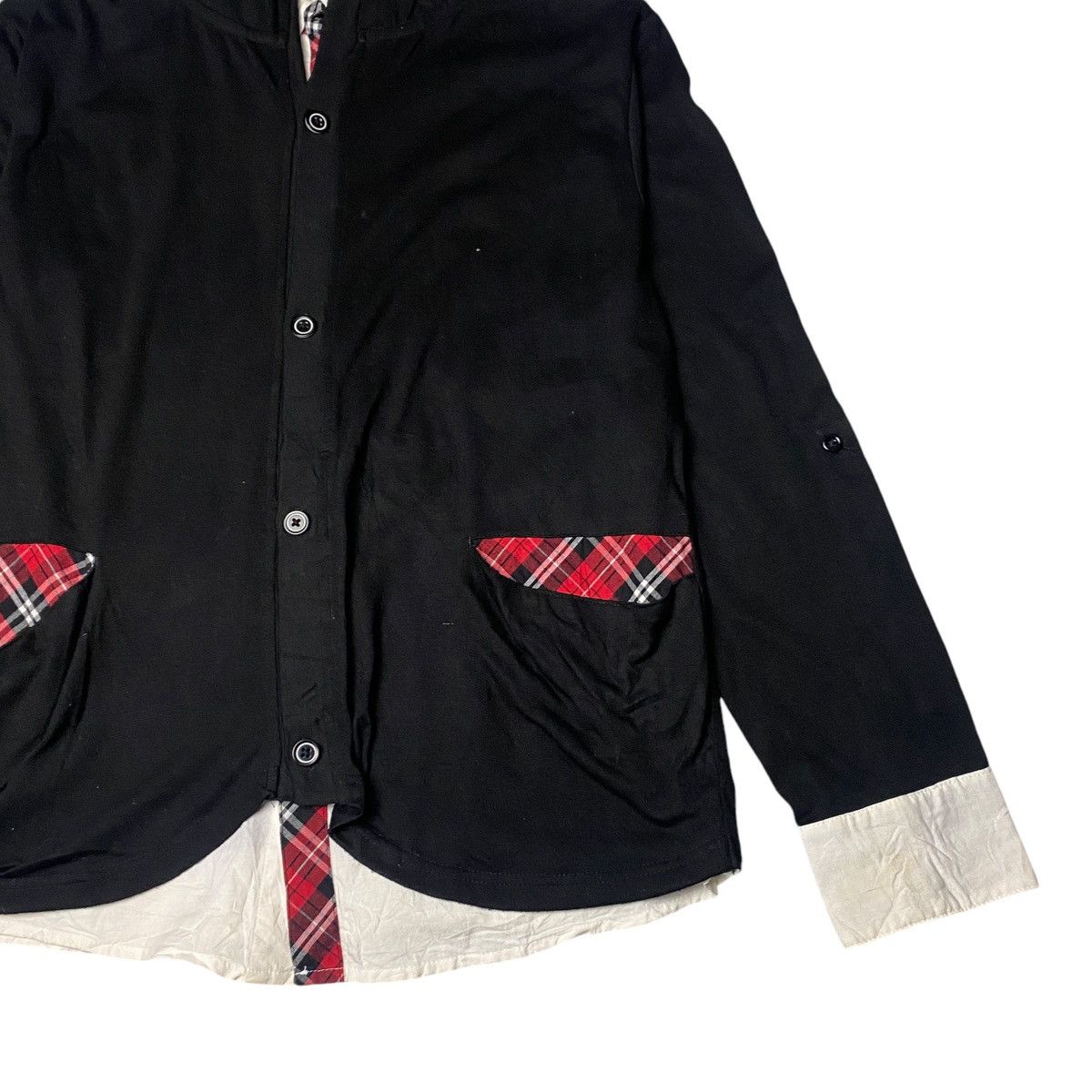If Six Was Nine 2000's Sorridere Gothic Double Layer Hoodie L/S Size US M / EU 48-50 / 2 - 3 Thumbnail