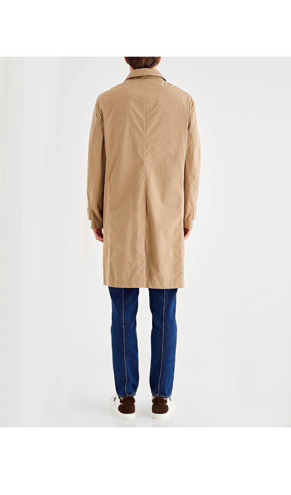 Brunello Cucinelli Camel Trench Coat Size US L / EU 52-54 / 3 - 4 Thumbnail