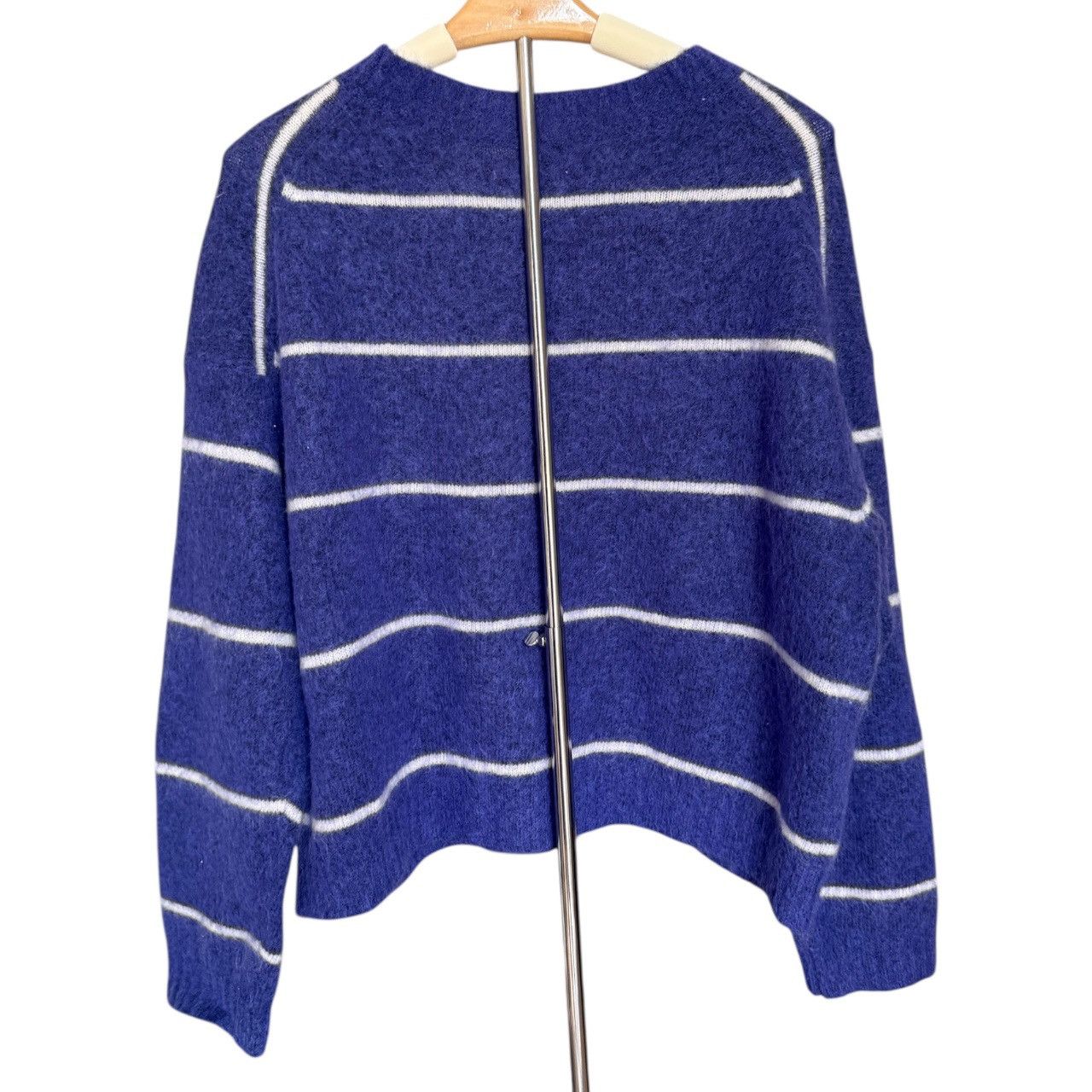 Acne Studios Blue and White Striped Sweater Size XS / US 0-2 / IT 36-38 - 3 Thumbnail