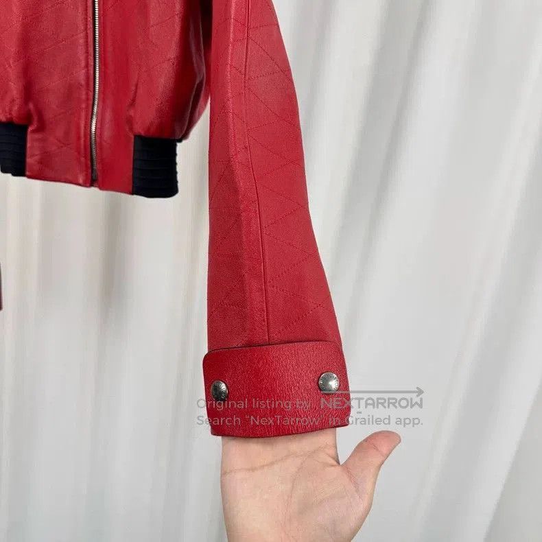 Louis Vuitton Louis Vuitton Red Leather Jacket. Size US XS / EU 42 / 0 - 4 Thumbnail