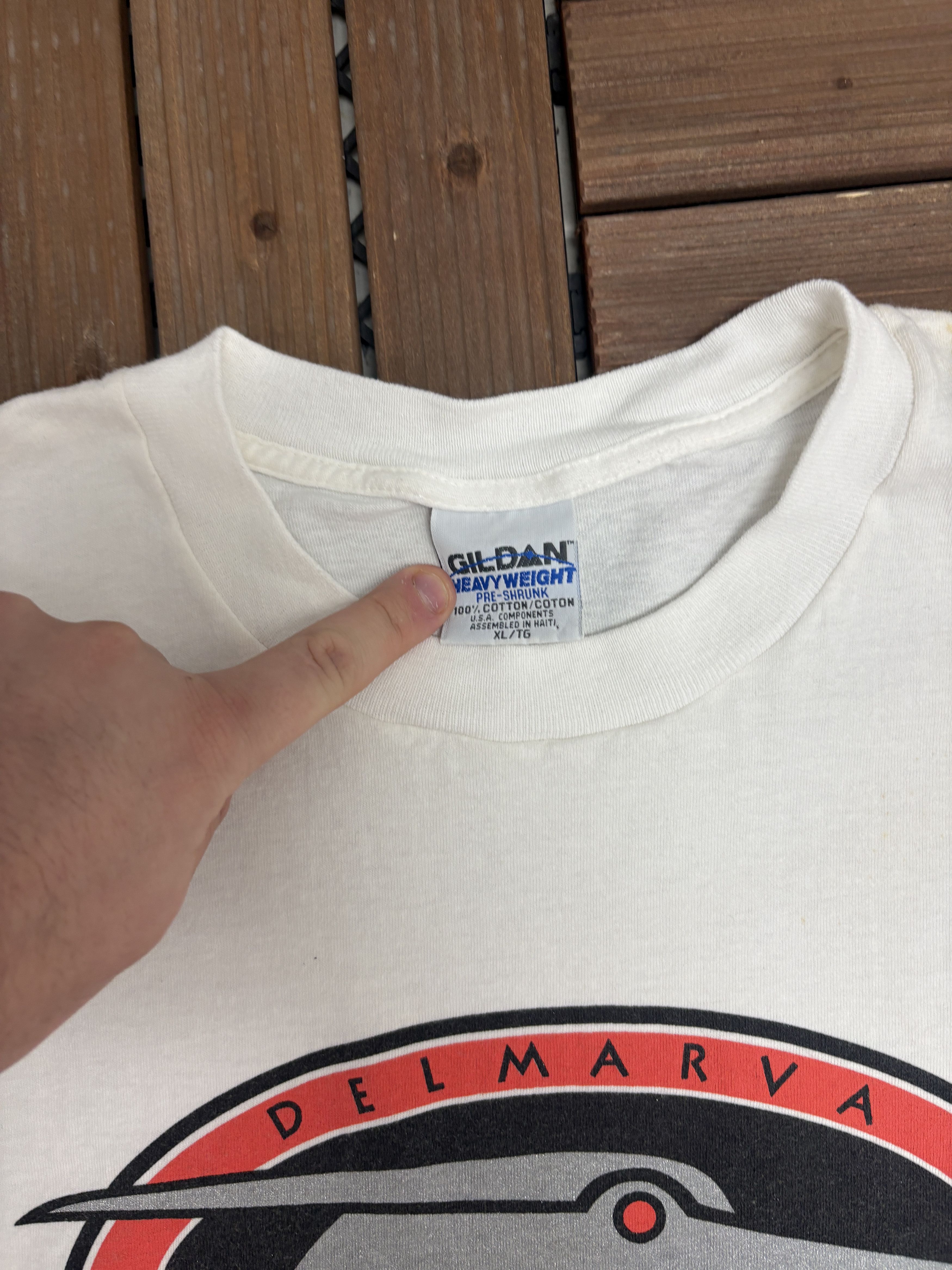 Vintage Delmarva Shorebirds Vintage MiLB White T-Shirt Tee Size US XL / EU 56 / 4 - 6 Thumbnail