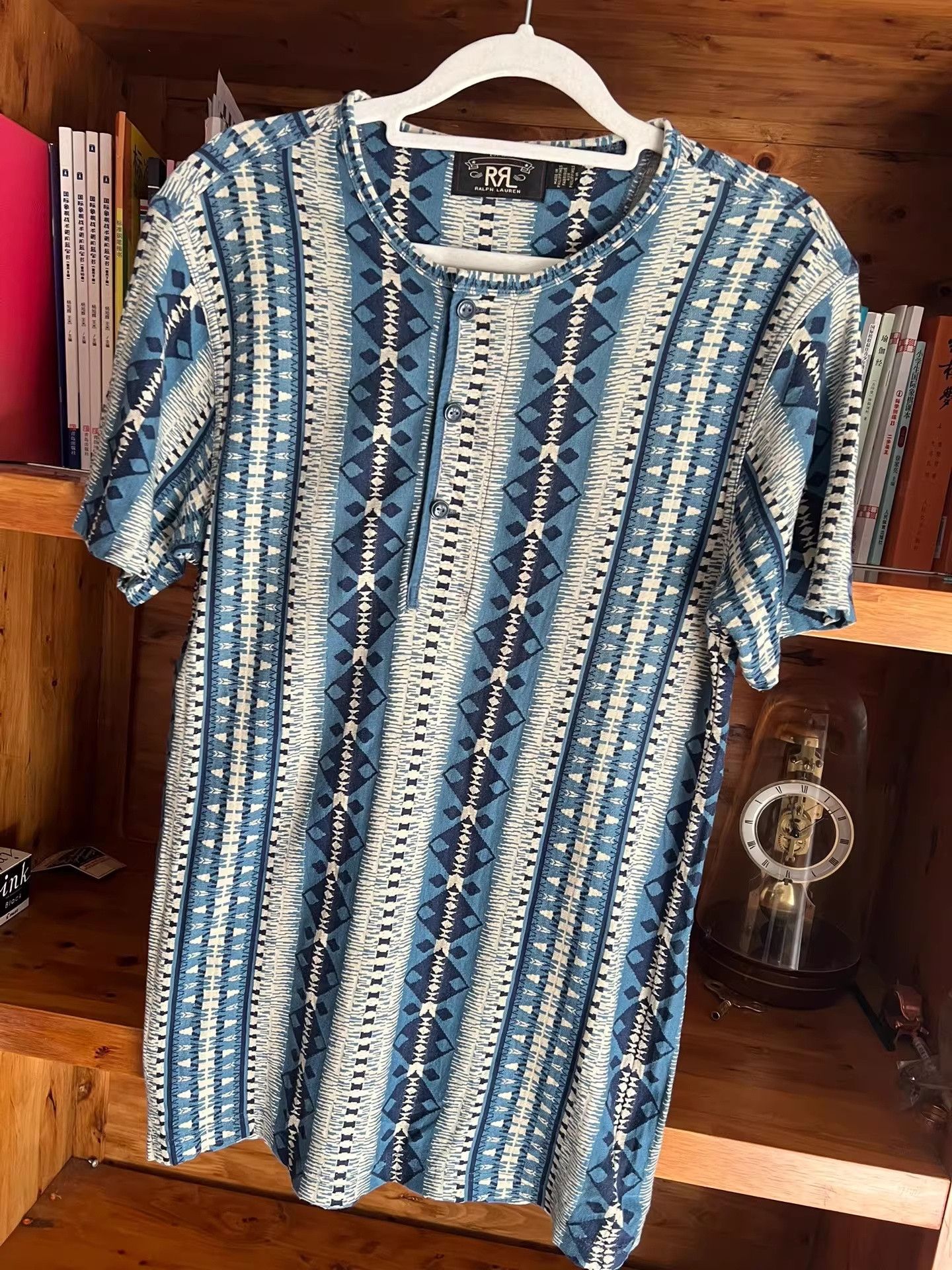 RRL Ralph Lauren RRL Double RL Vintage Southwest Henley T-shirt Size US S / EU 44-46 / 1 - 3 Thumbnail