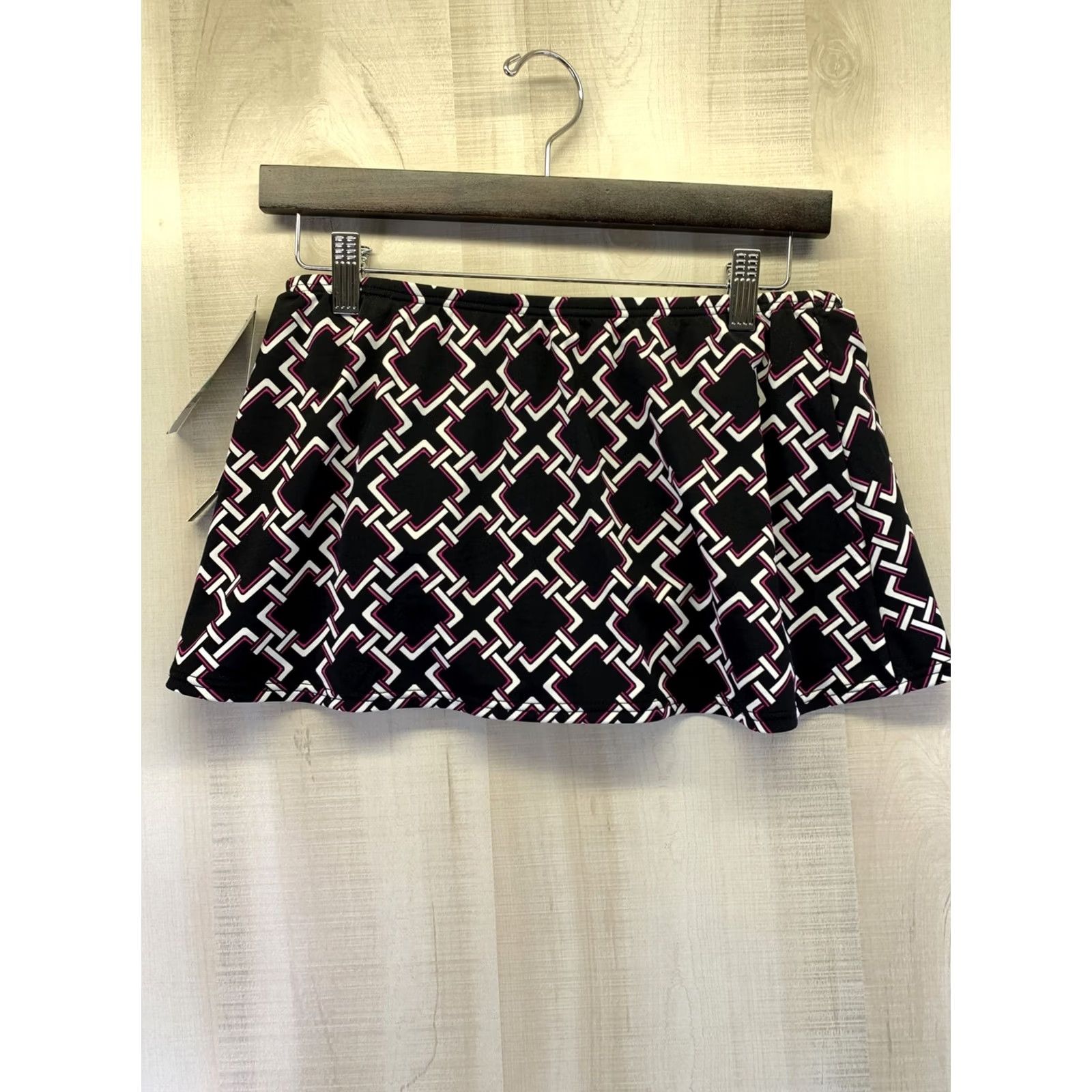 Vintage INC International Concepts Swim Skirt Women Black/Pink 8 NWT-5970 Size 30" / US 8 / IT 44 - 5 Thumbnail