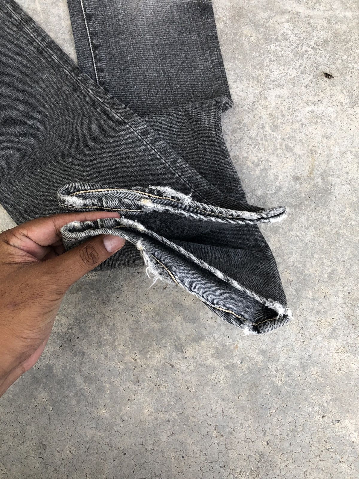 If Six Was Nine Japanese Kari Ang Flared Jeans Distressed Jeans Size US 30 / EU 46 - 13 Thumbnail