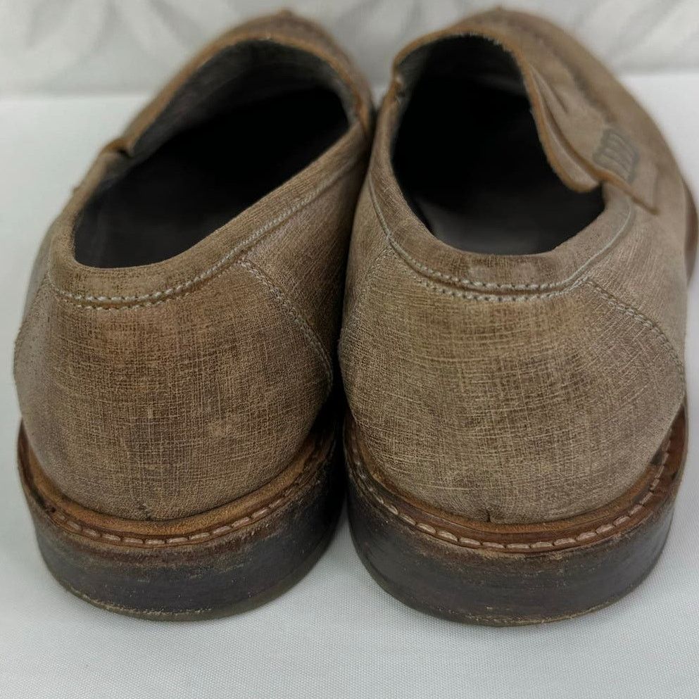 Brunello Cucinelli BRUNELLO CUCINELLI Leather Whipstitch Trim Brown Loafers Size US 6 / EU 39 - 10 Thumbnail