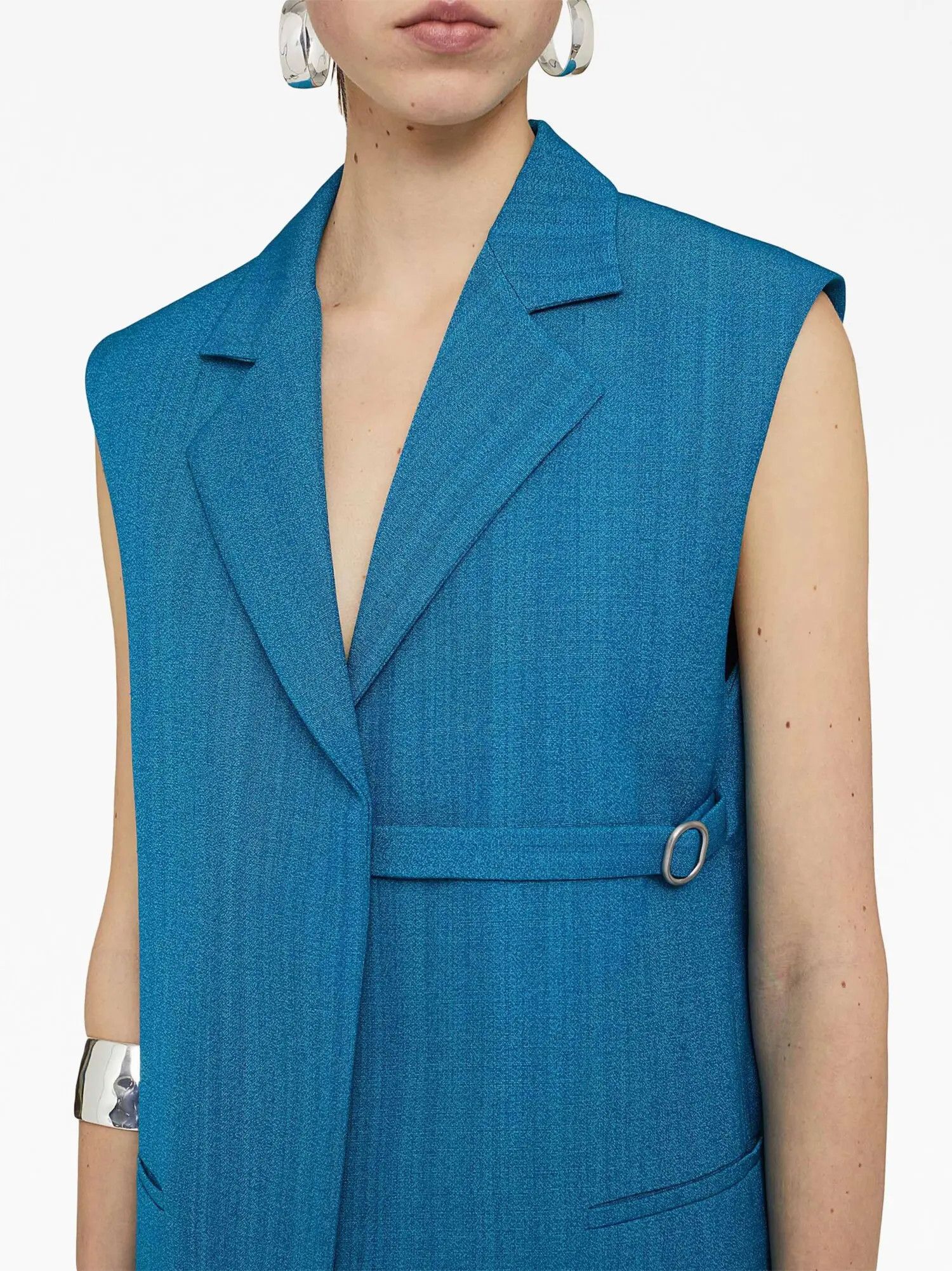 Jil Sander o1loc1c1124 Blazers in Blue Size XL / US 12-14 / IT 48-50 - 4 Thumbnail