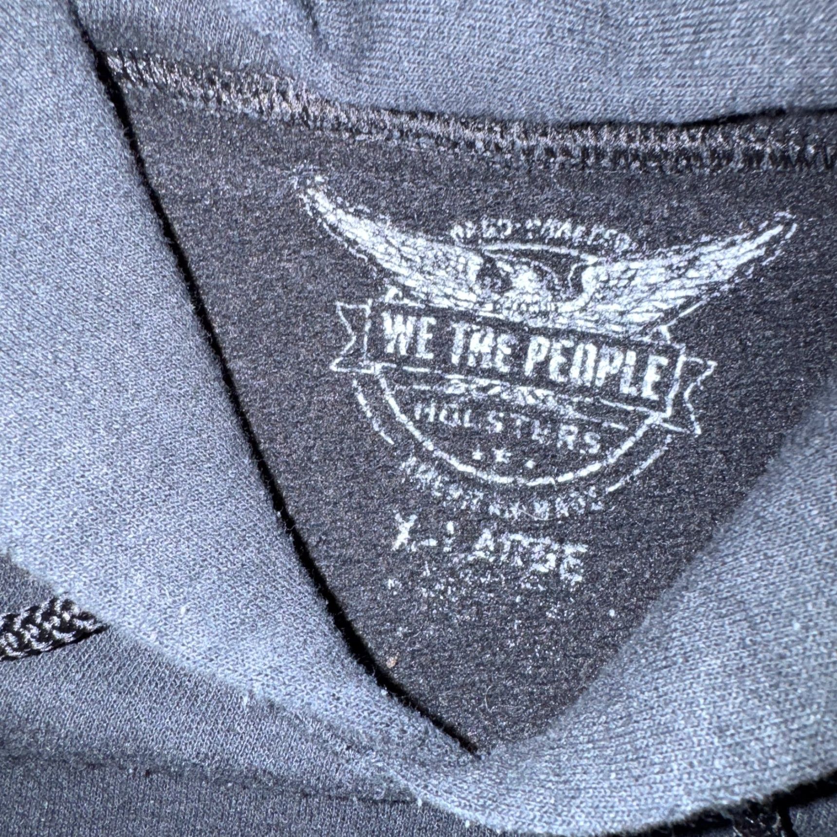 Vintage We The People Holsters Hoodie Mens XL Black USA Flag Sweatshirt Size US XL / EU 56 / 4 - 2 Thumbnail