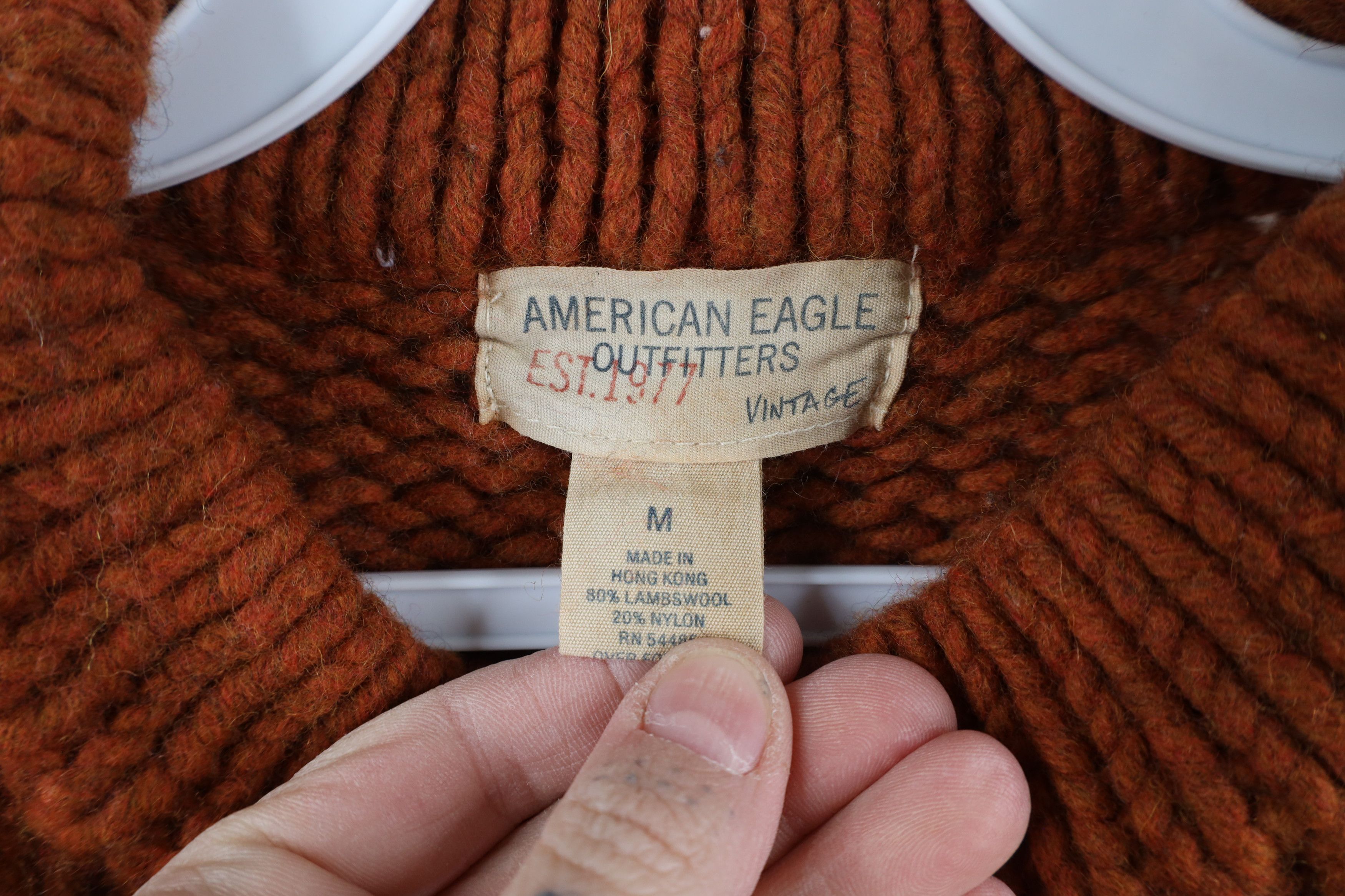 American Eagle Outfitters × Vintage Vintage 90s American Eagle Outfitters Lambswool Knit Sweater Size M / US 6-8 / IT 42-44 - 4 Thumbnail