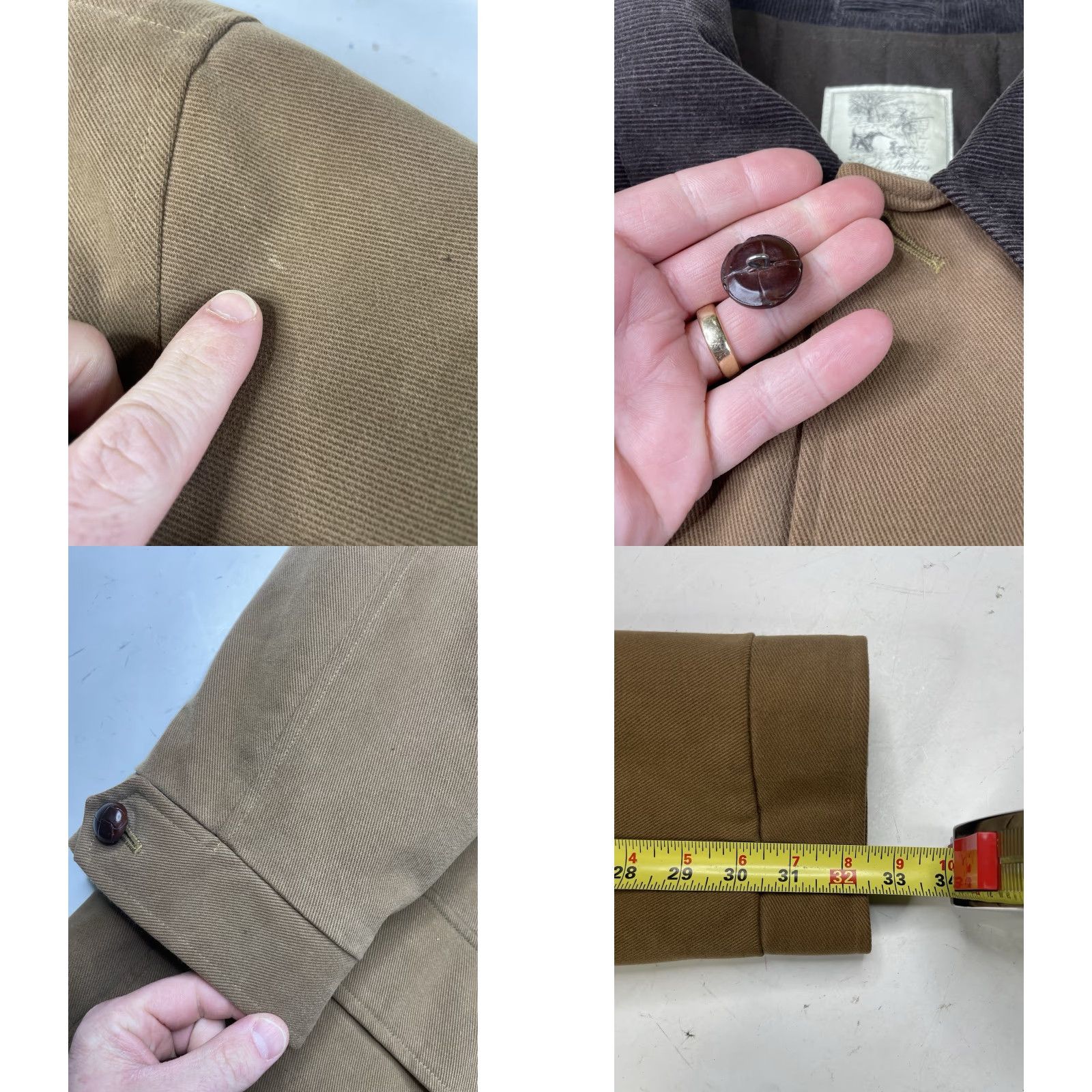 Brooks Brothers Brooks Brothers Loro Piana Rain System Chore Coat Jacket Mens 2XL Tan Cotton Twill Corduroy Coat Mens Regular Jacket Size US XXL / EU 58 / 5 - 8 Thumbnail