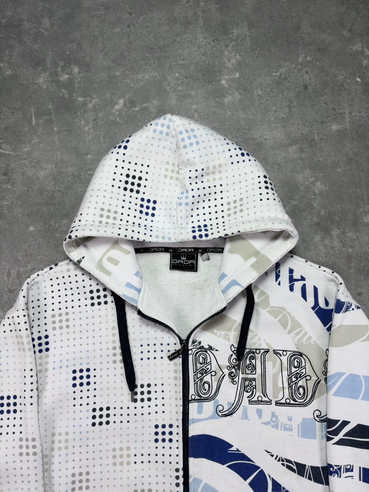Damani Dada Dada Supreme Two-sided AOP Printed Baggy Zip Hoodie XL XXL Size US XL / EU 56 / 4 - 10 Thumbnail