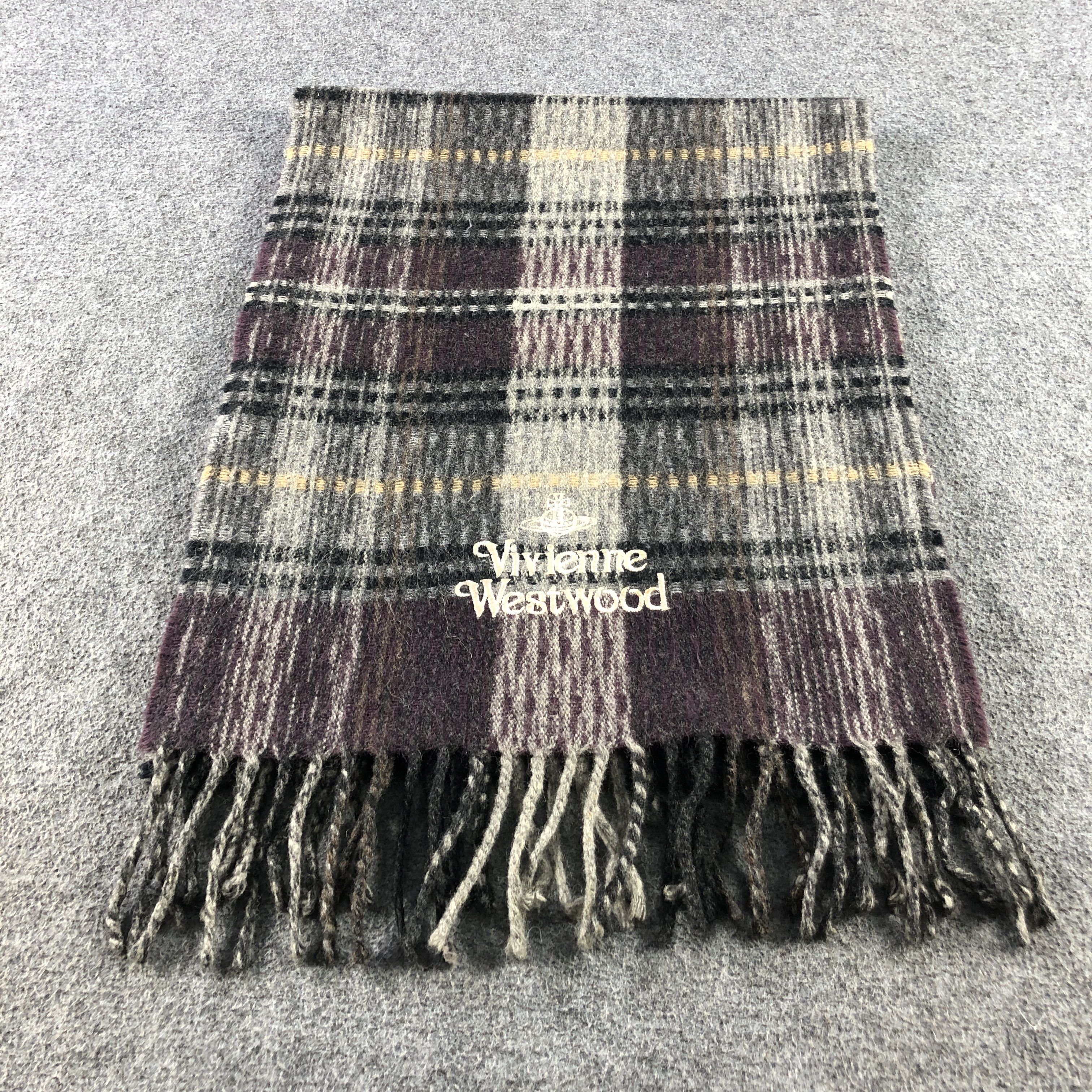 Vivienne Westwood Vivienne Westwood Wool Scarf Muffler V2954 Size ONE SIZE - 3 Thumbnail