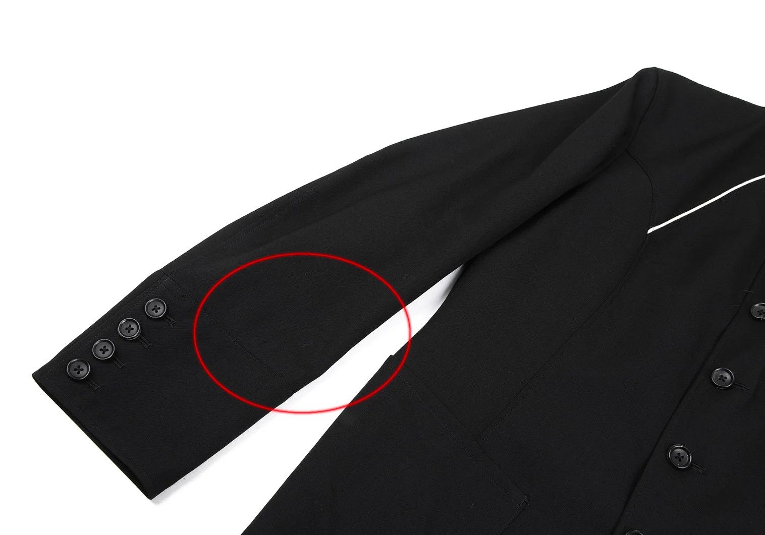 Yohji Yamamoto Yohji Yamamoto Wool Gabardine Jacket Black Size US M / EU 48-50 / 2 - 6 Thumbnail
