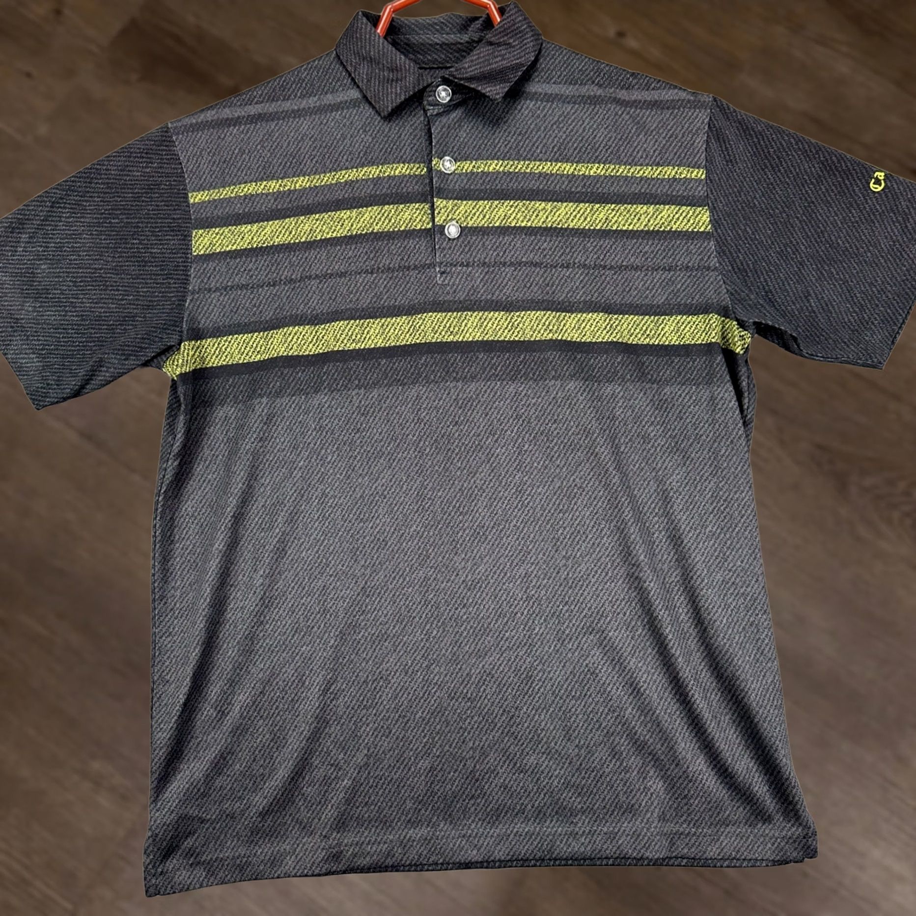 Callaway VINTAGE Callaway Opti-Dri Men Golf Polo Shirt Small Grey Yellow Stripe Rugby Polo Mens Small Grey Yellow Stripe Size US S / EU 44-46 / 1 - 1 Thumbnail