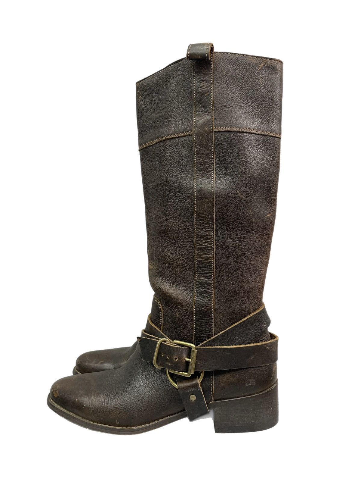 Wrangler Vintage Brown Tall Leather wrangler 90s Boots Western Size US 7.5 / EU 40-41 - 3 Thumbnail