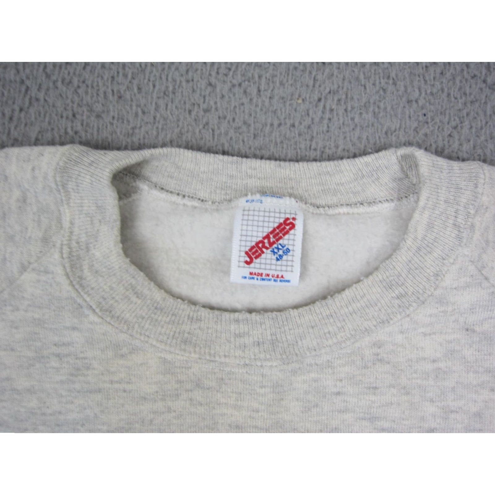 Jerzees VINTAGE Jerzees Grandpa Sweatshirt 2XL Gray Mens 90s Pullover Crew Neck Cotton Fleece Made in USA Size US XXL / EU 58 / 5 - 6 Thumbnail