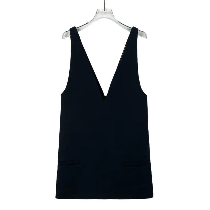 Dior Dior Black Wool XXS Dress 0089 Size XXS / US 00 / IT 34 - 1 Thumbnail
