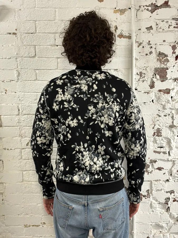 Givenchy SS2018 Givenchy Sample Black Floral Track Jacket Size US M / EU 48-50 / 2 - 3 Thumbnail