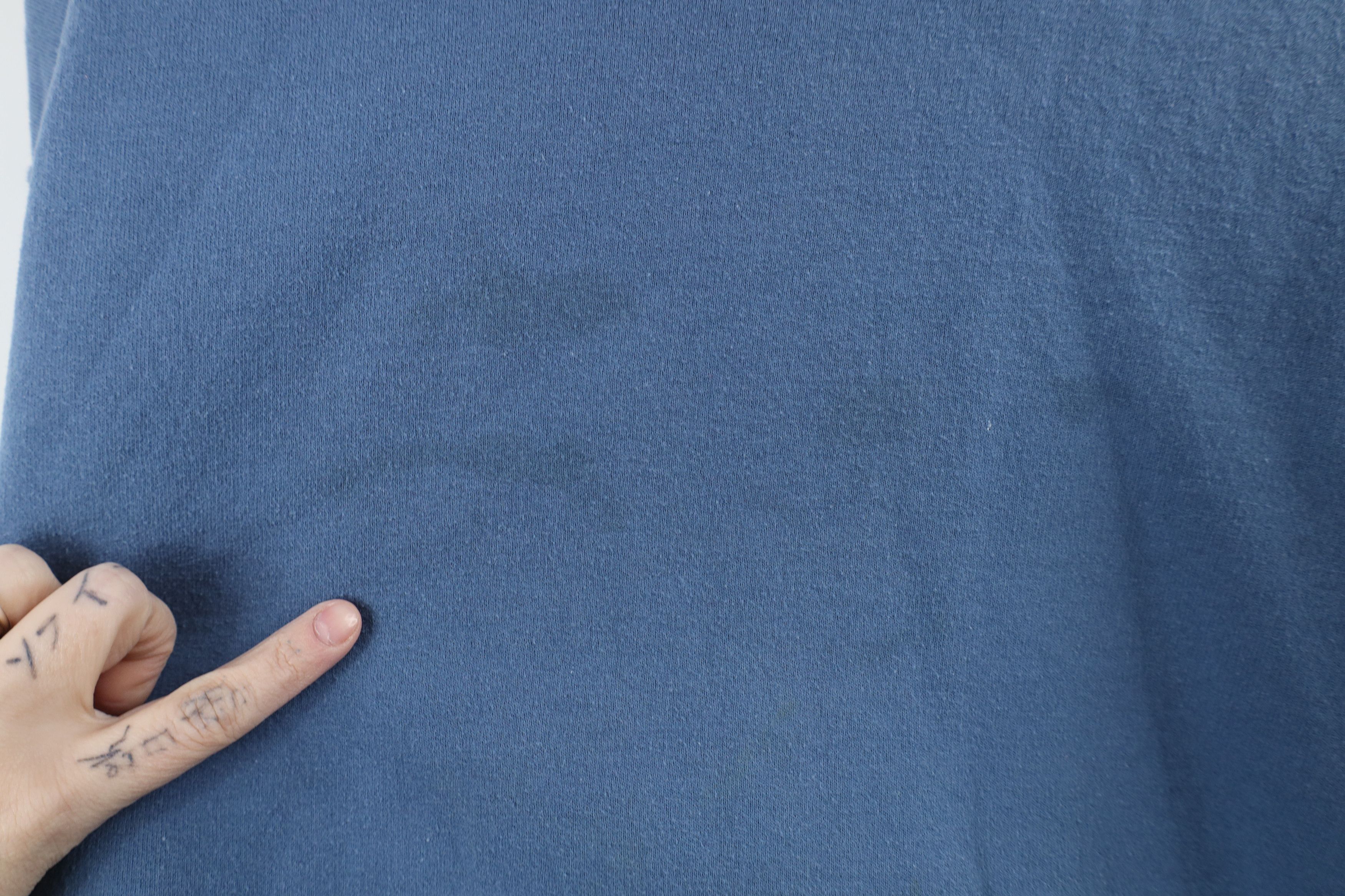 Vintage Vintage 90s Streetwear Distressed Hoodie Sweatshirt Blue Size US XL / EU 56 / 4 - 5 Thumbnail