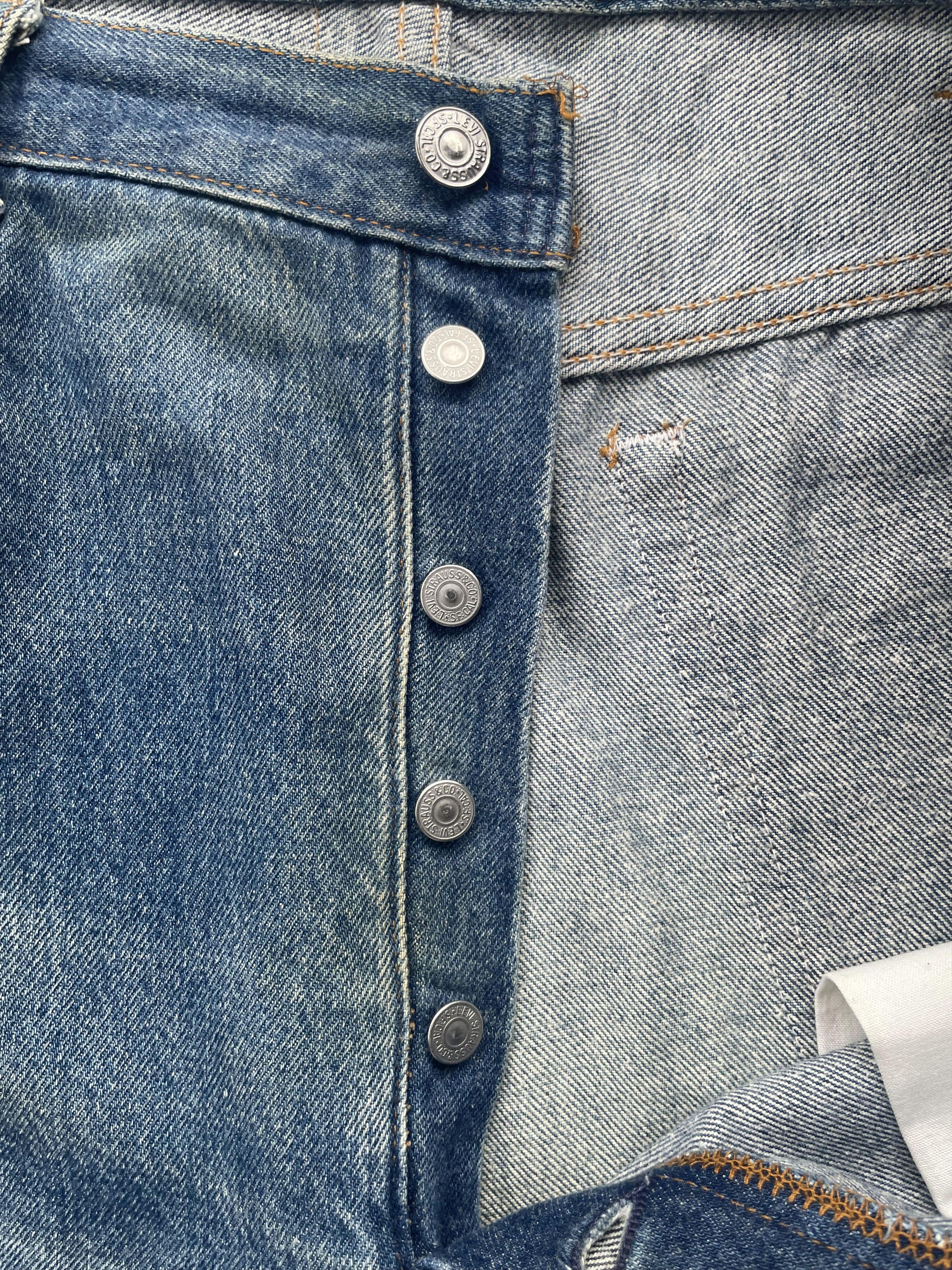 Levi's Vintage 1994 Levis 501 e Faded Distresed Denim Size US 39 - 9 Thumbnail