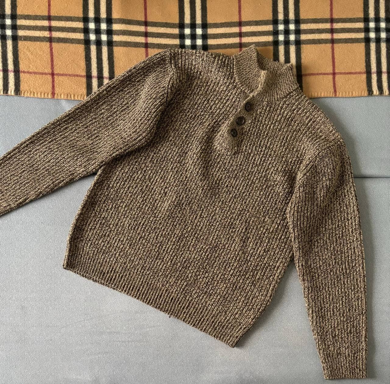 Image of Brunello Cucinelli Chunky Knit Sweater in Cop Brown, Men's (Size XL)