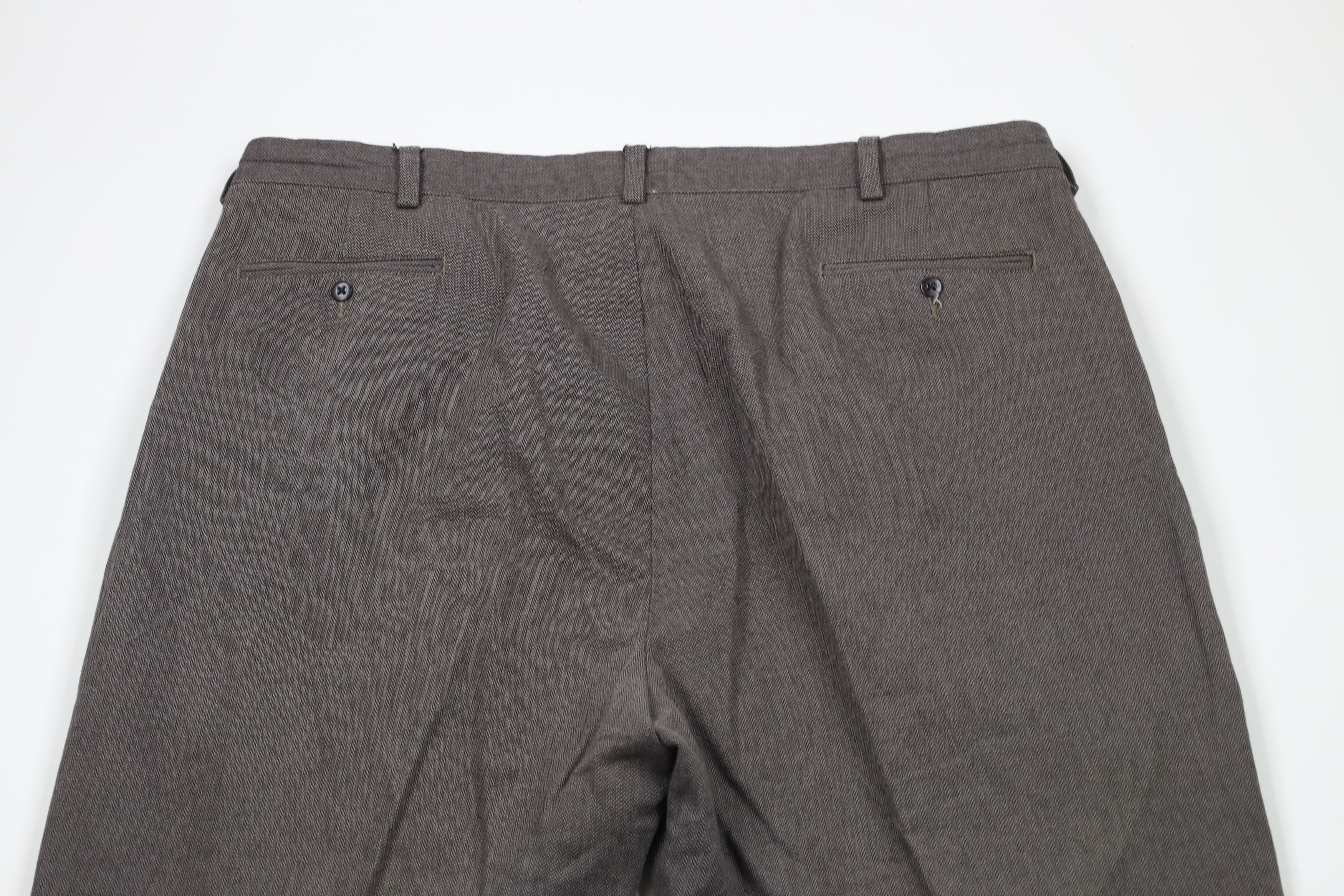 Ralph Lauren × Vintage Vintage 90s Ralph Lauren Wide Leg Herringbone Chino Pants Size US 42 / EU 58 - 11 Thumbnail