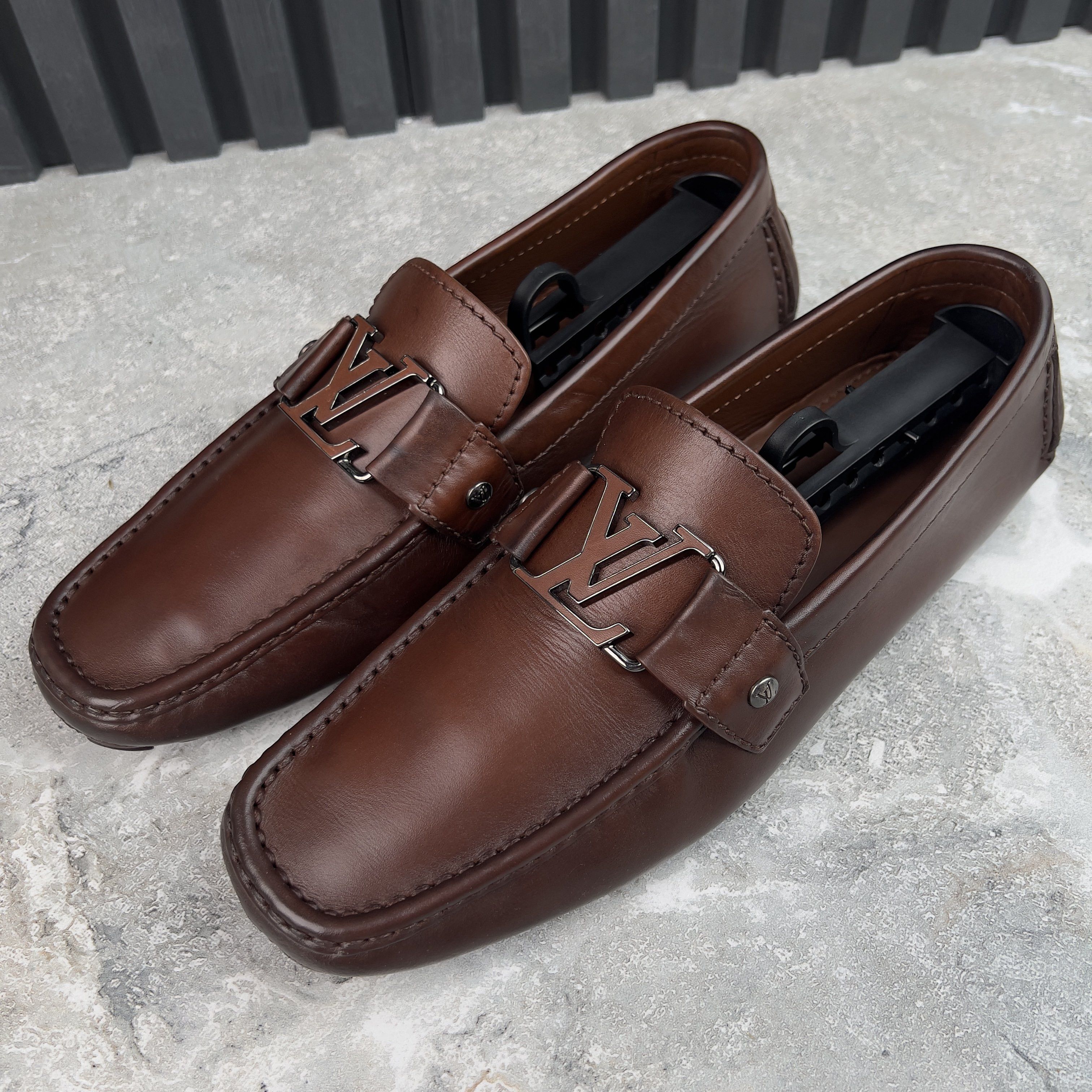 Louis Vuitton Monte Carlo Moccasins Patina Leather Size US 8.5 / EU 41-42 - 1 Thumbnail