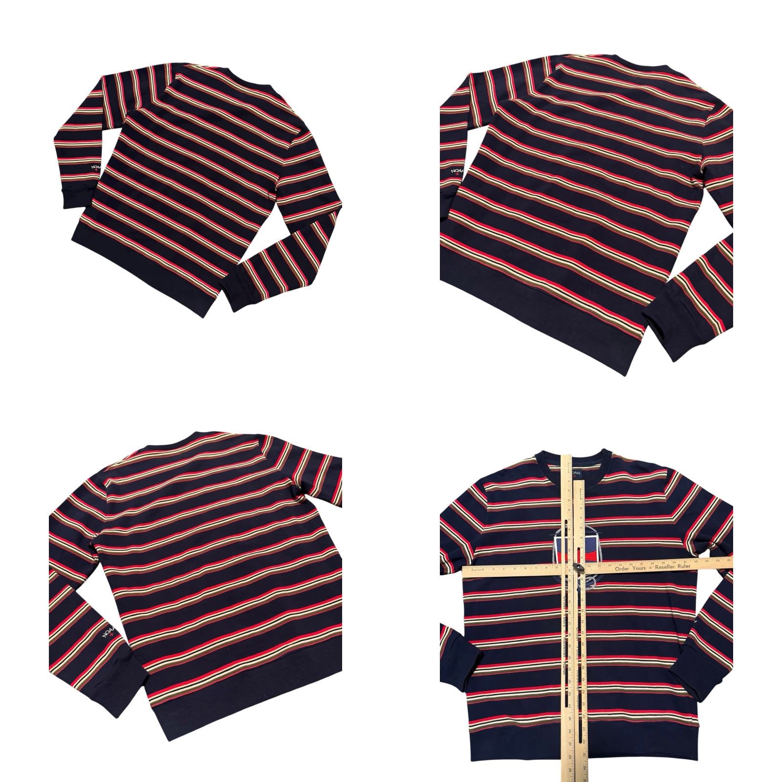 Noah NOAH NY Nautical Stripe Core Logo Anchor Sweatshirt FW17 AUTHENTIC Size L Rare Size US L / EU 52-54 / 3 - 9 Thumbnail
