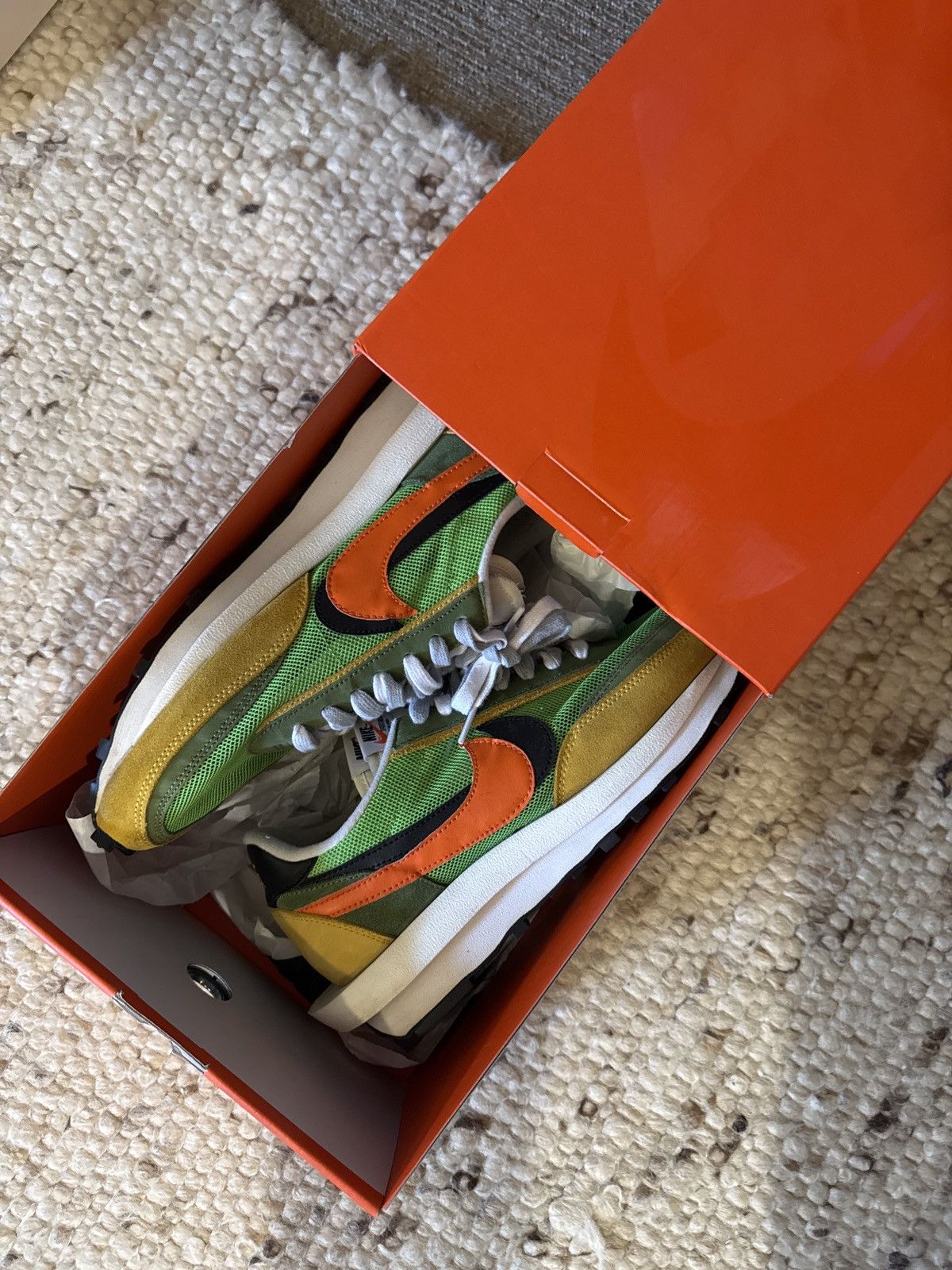 Nike × Sacai Nike Sacai LDV Waffle Green Gusto Size US 11 / EU 44 - 1 Thumbnail