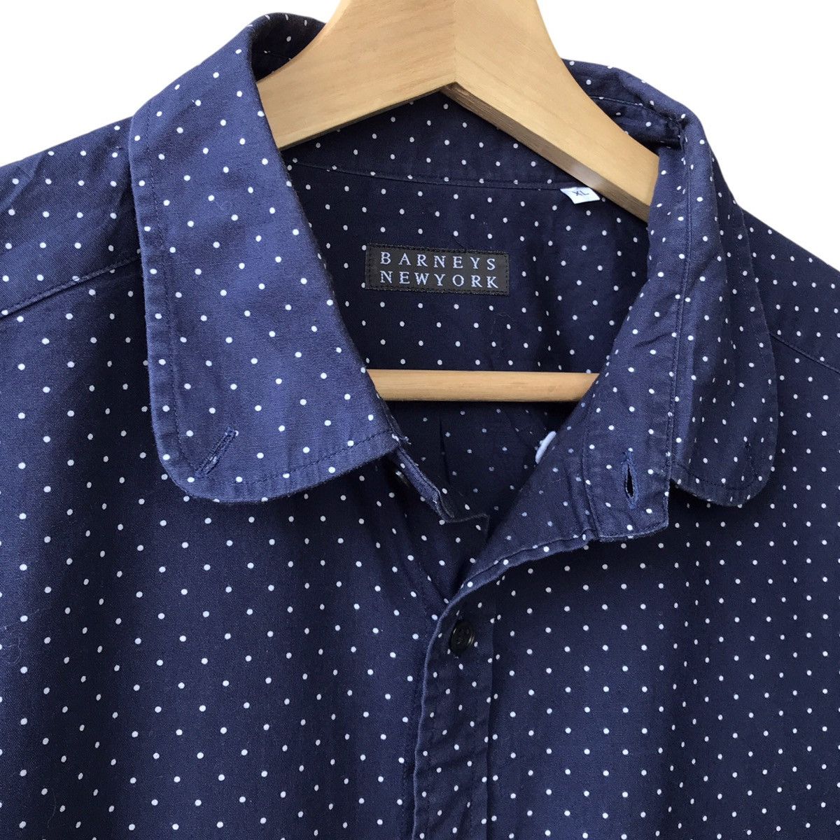 Barneys New York × Indigo Barneys New York Japanese Wabash Dot Indigo Shirt Size US XL / EU 56 / 4 - 5 Thumbnail